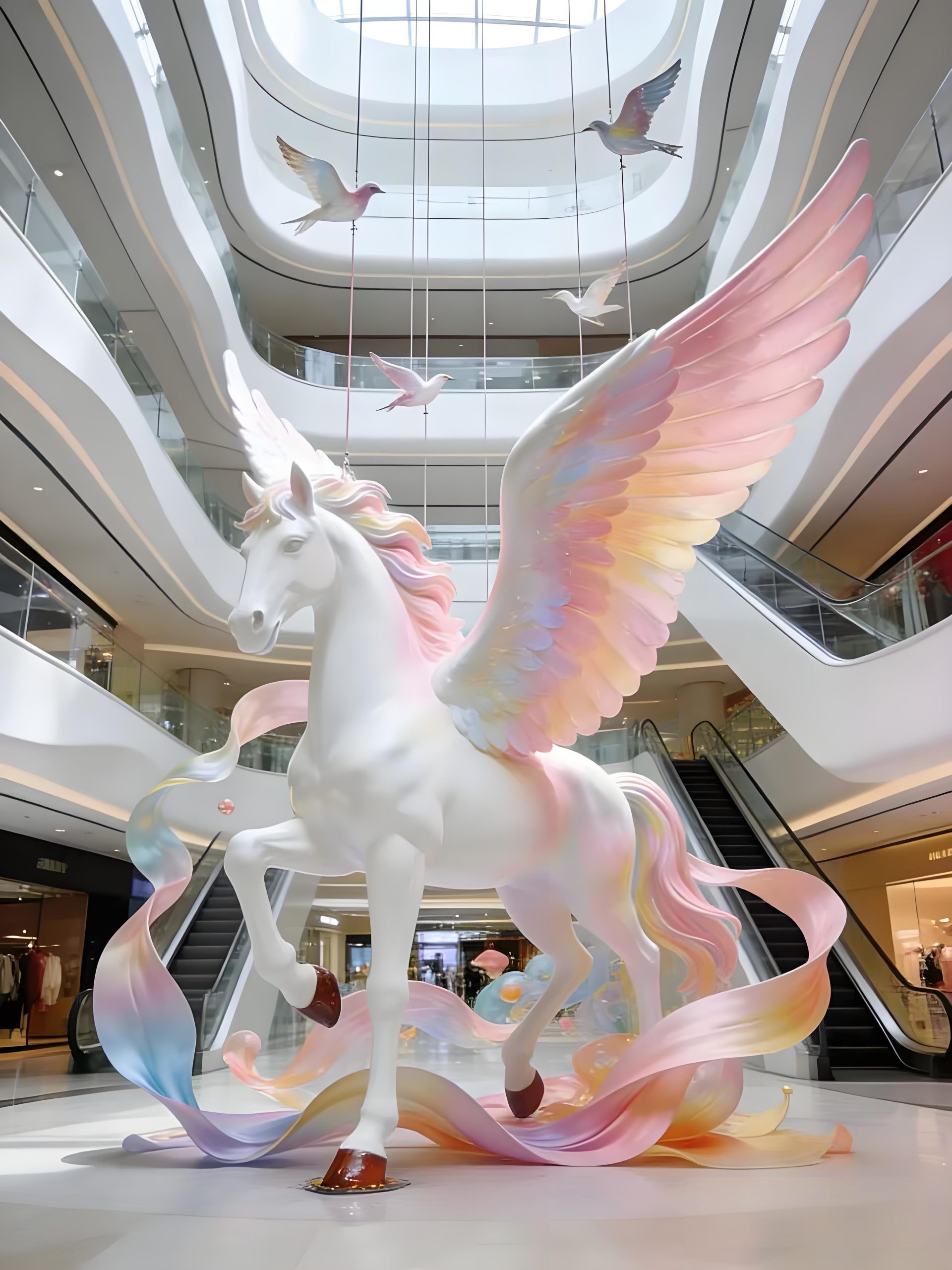 Fiberglass cartoon sculpture