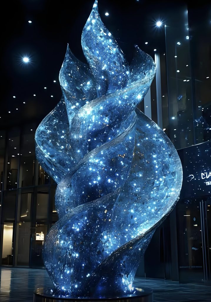 Acrylic Landscape Sculpture