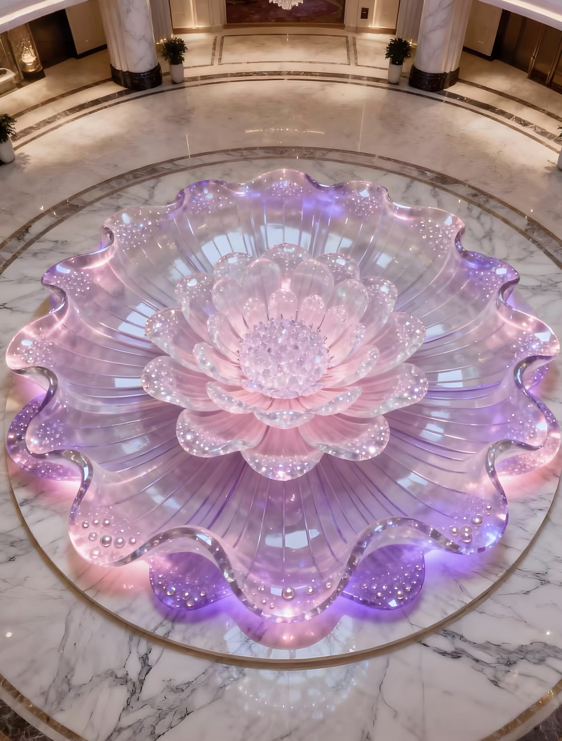 Acrylic Landscape Sculpture