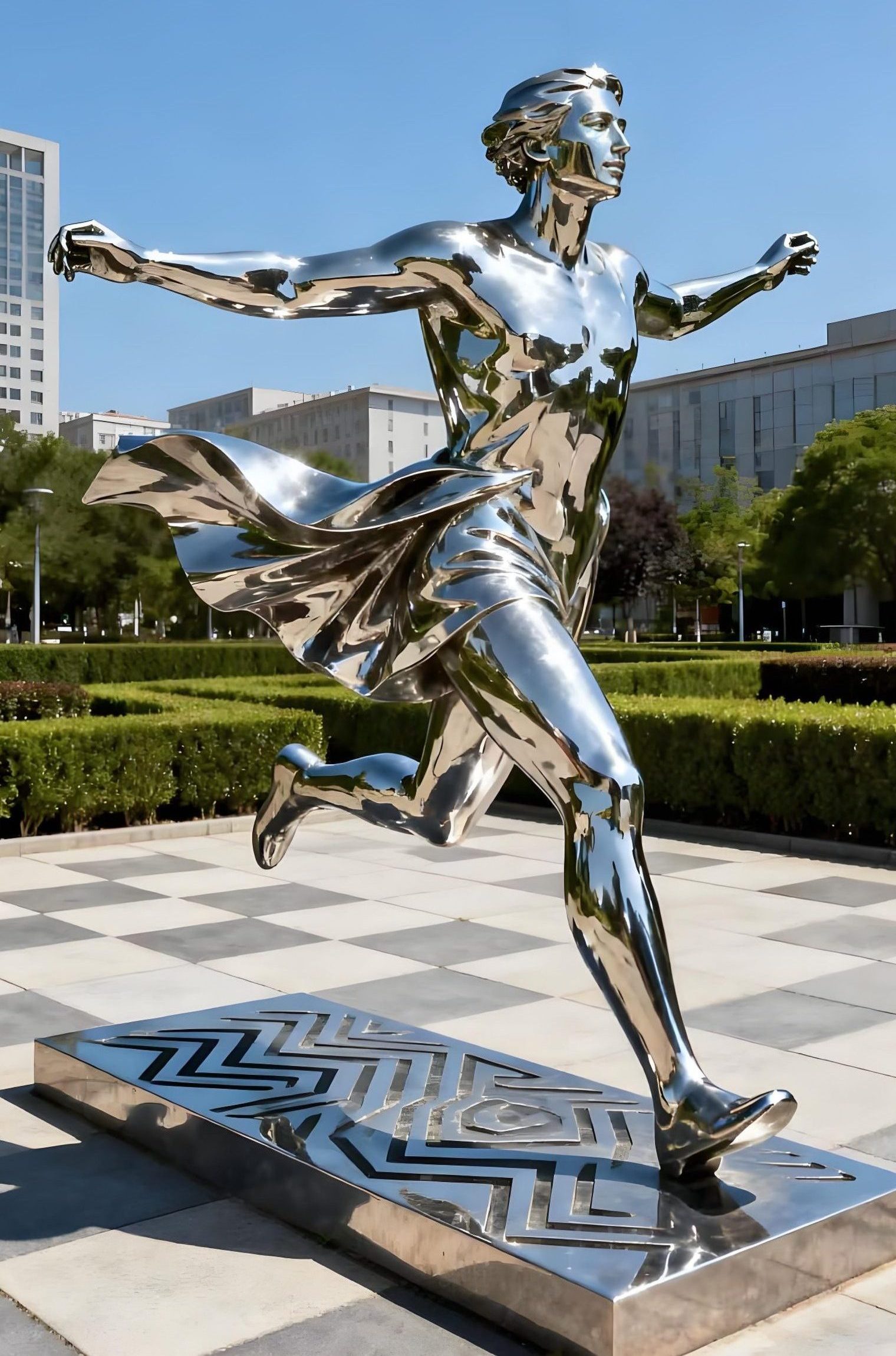 Stainless steel sculpture