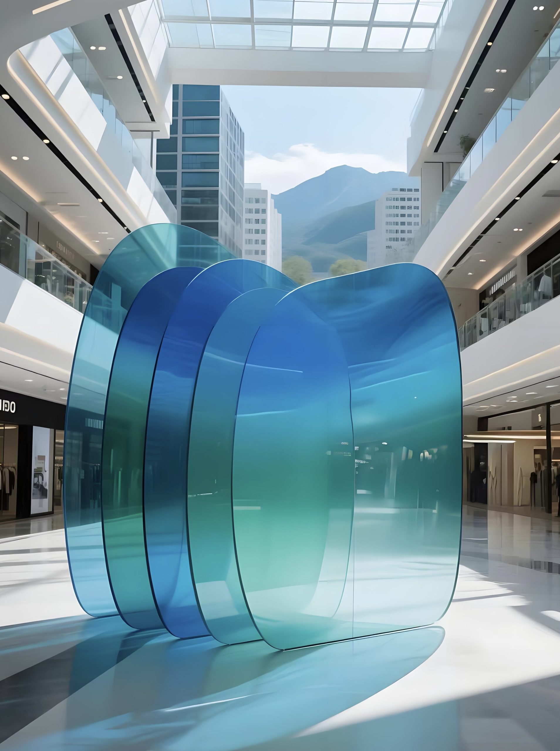 Acrylic Landscape Sculpture