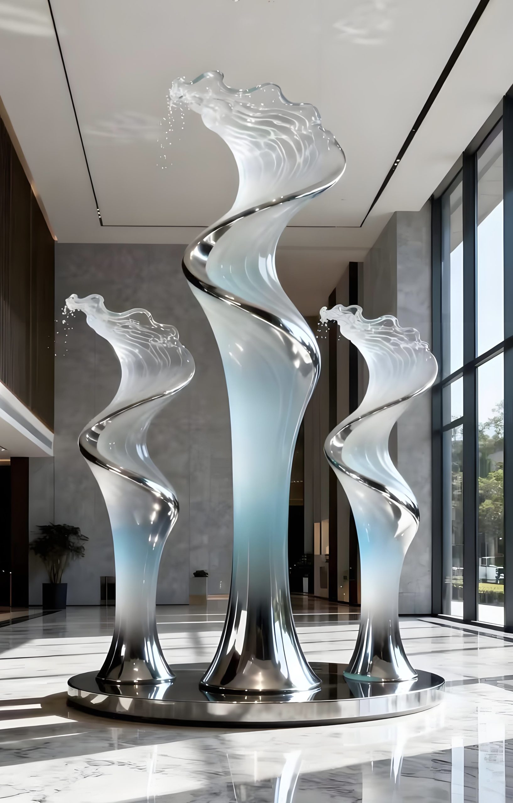 Acrylic Landscape Sculpture