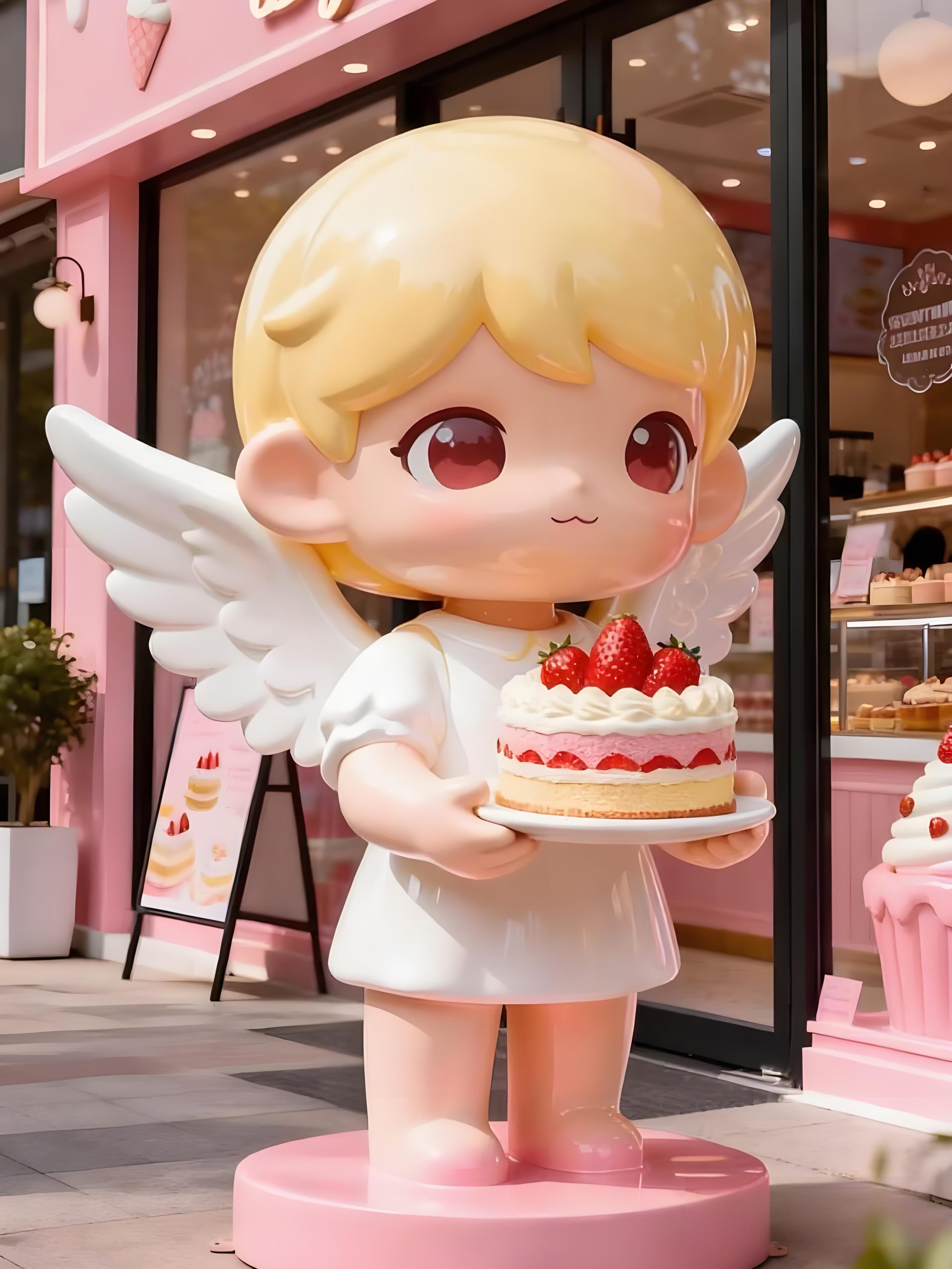 Fiberglass cartoon sculpture