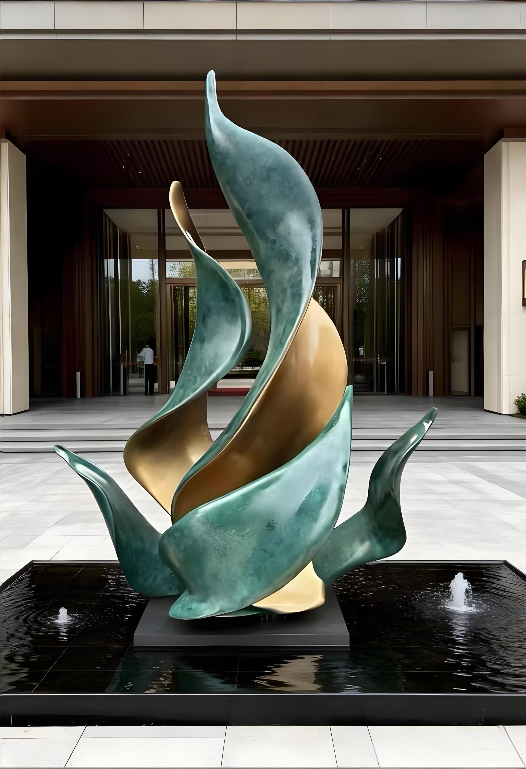 Hotel landscape sculpture