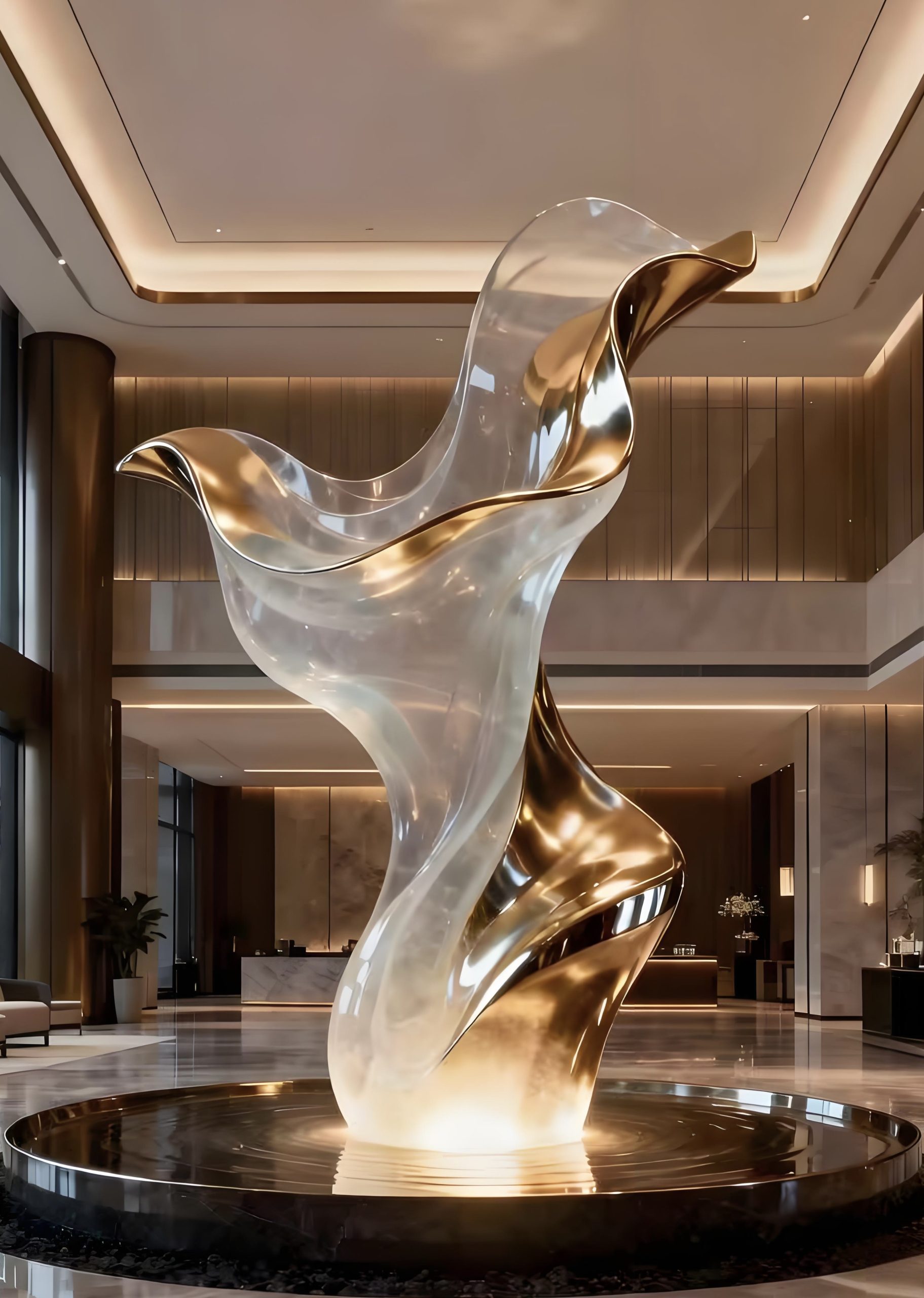 Acrylic Landscape Sculpture