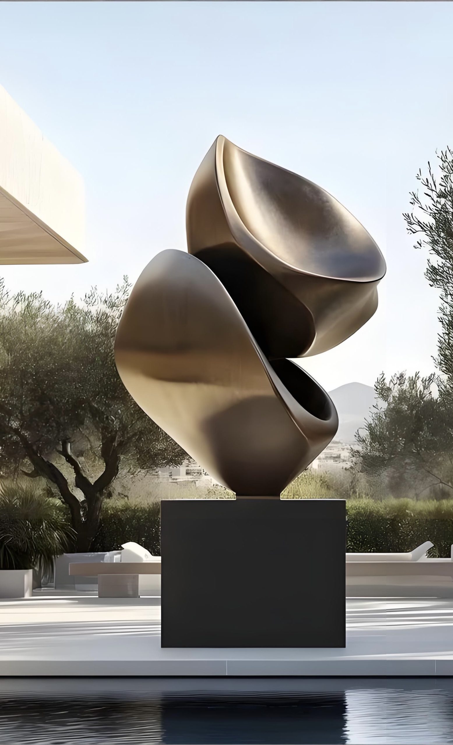 High-end apartment landscape