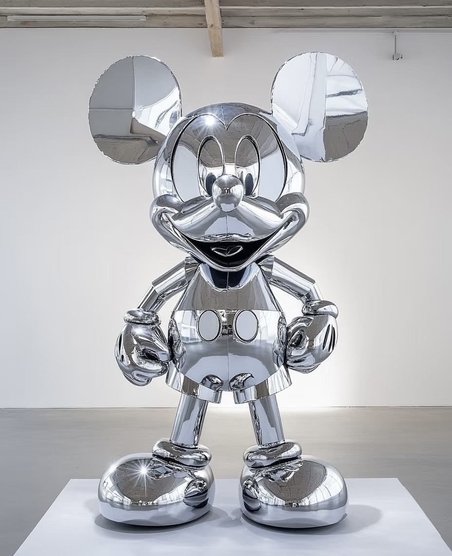 Stainless steel cartoon sculpture