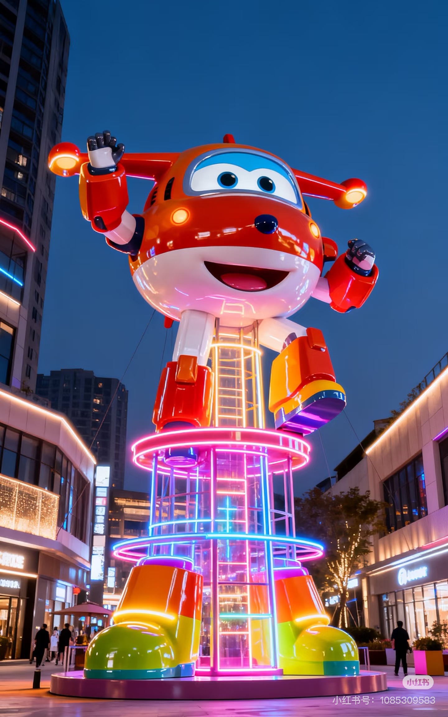 Fiberglass cartoon sculpture