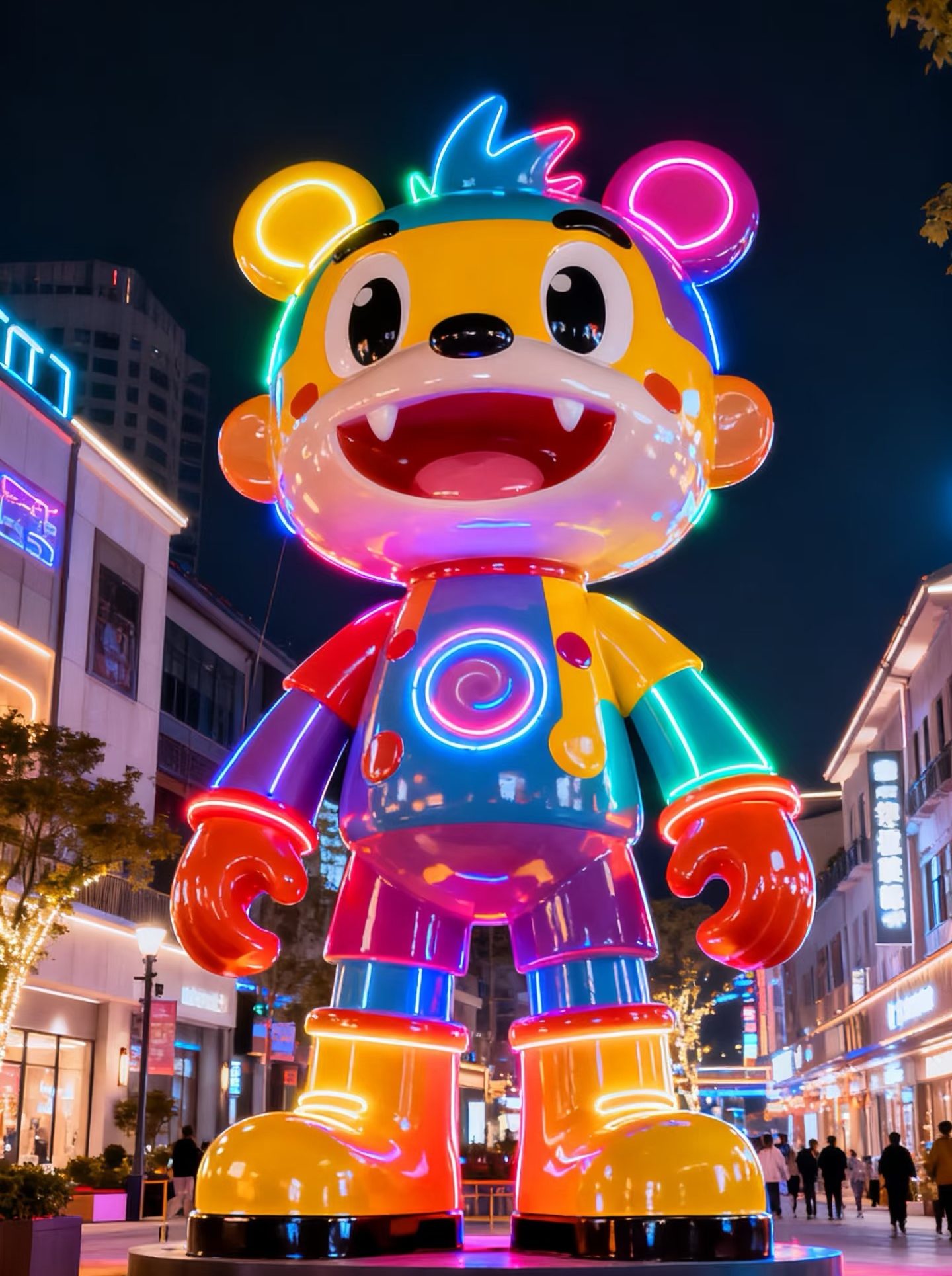 Fiberglass cartoon sculpture