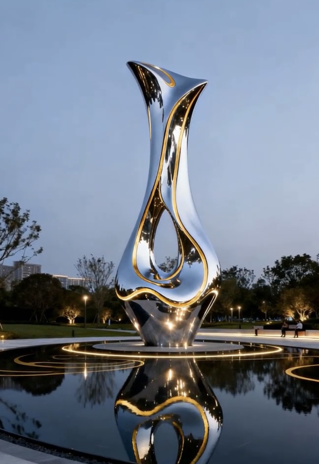 Stainless Steel Landscape Sculpture