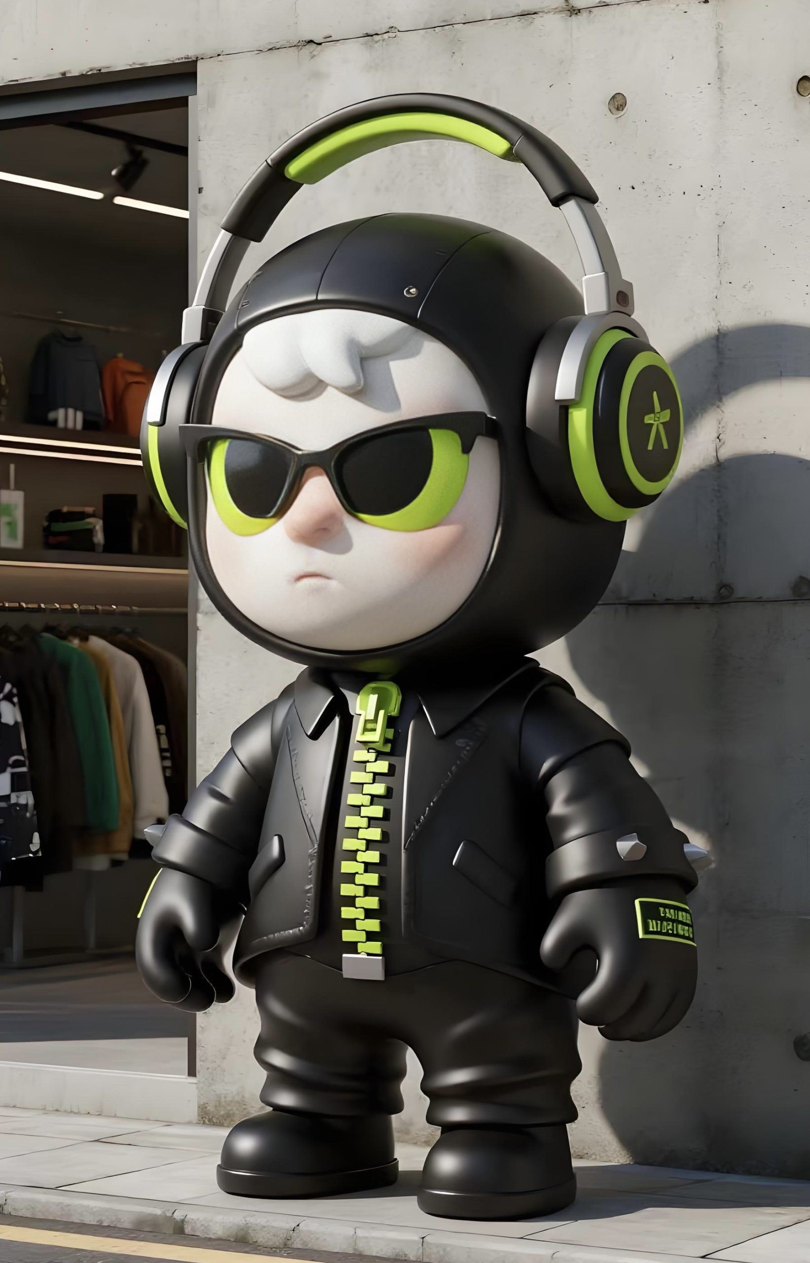 Fiberglass cartoon sculpture