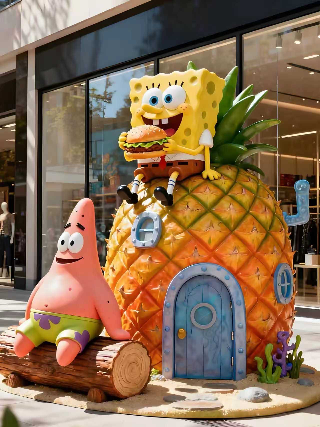 Fiberglass cartoon sculpture