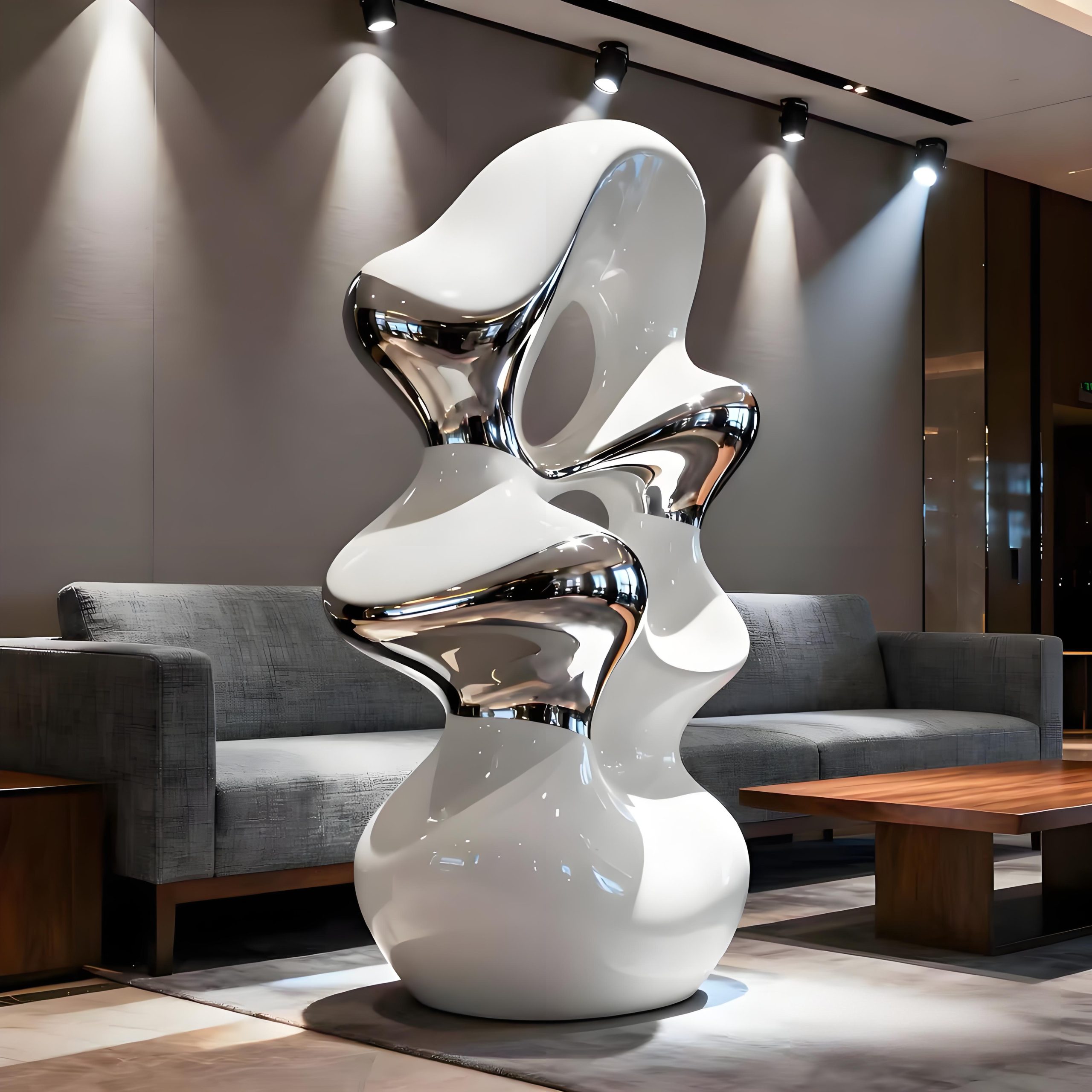 Fiberglass landscape sculpture