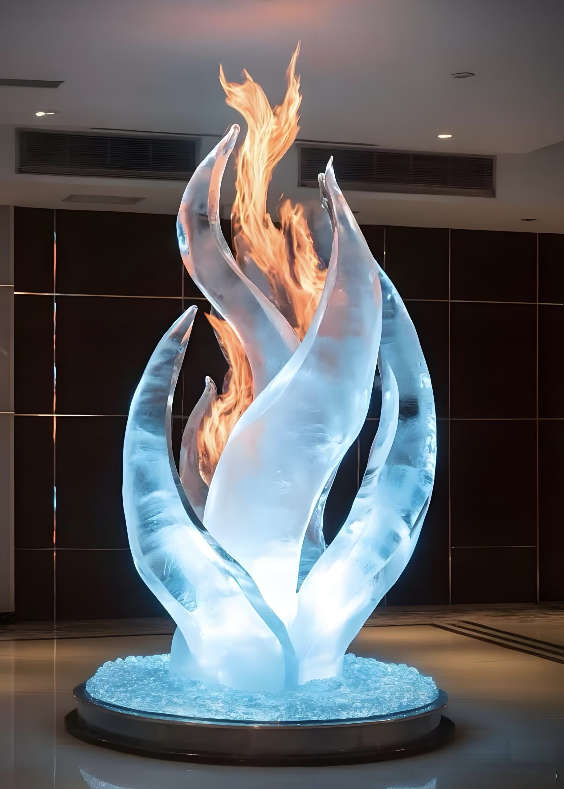 Acrylic Landscape Sculpture