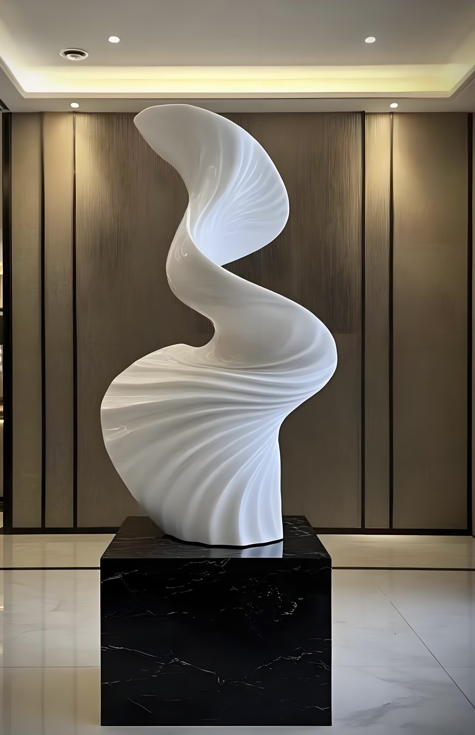Marble landscape sculpture