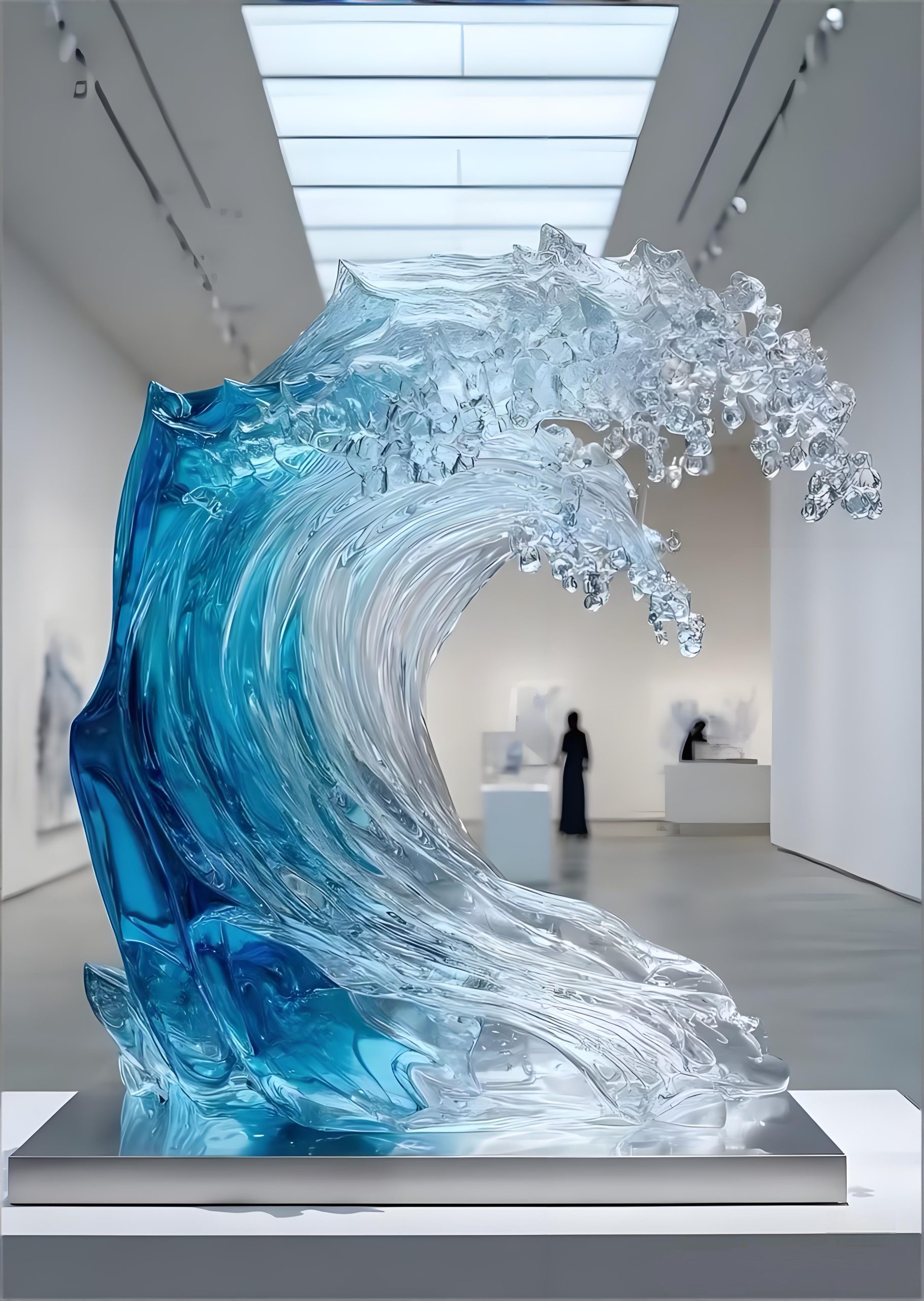 Acrylic landscape sculpture