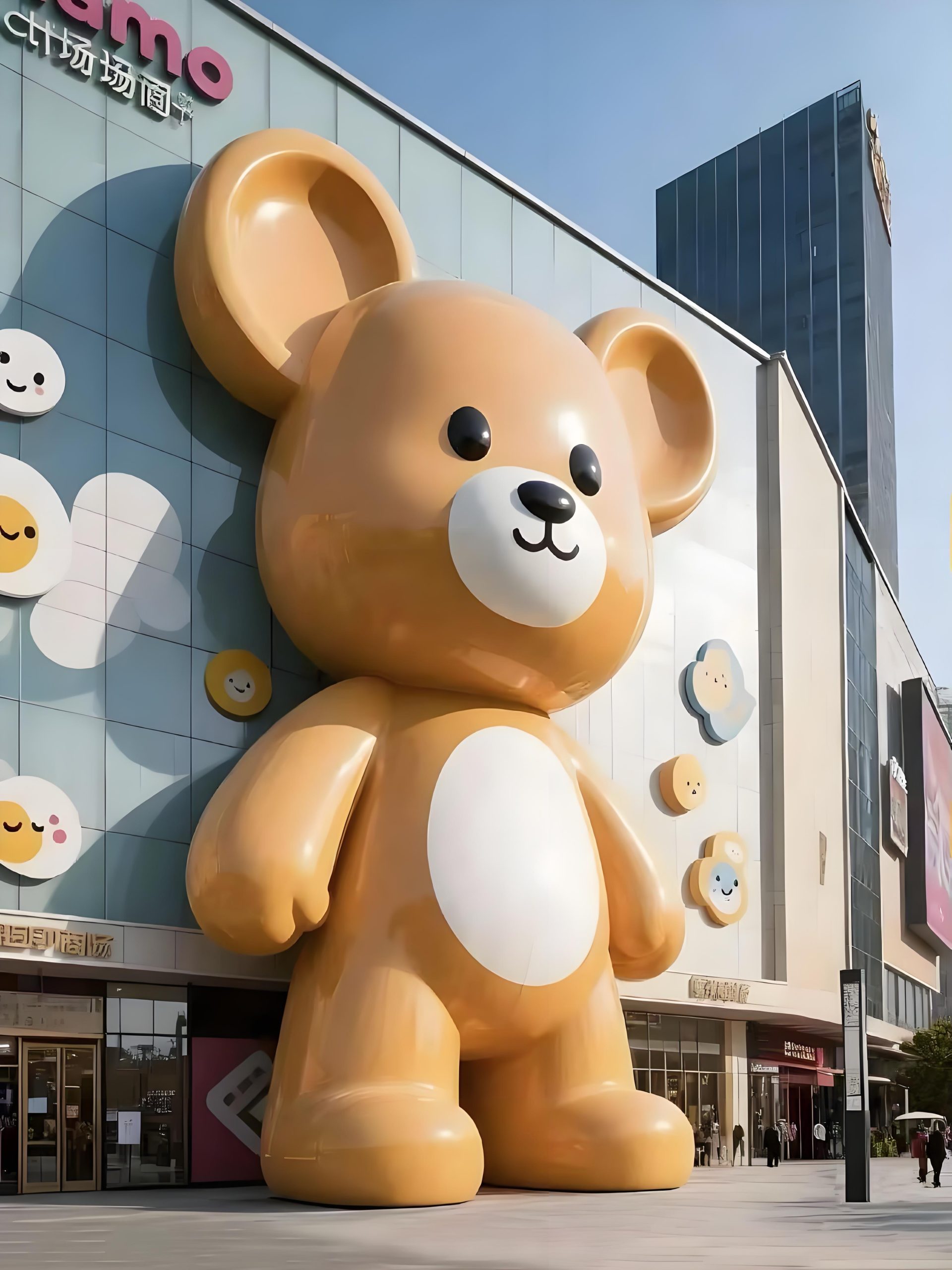 Fiberglass cartoon sculpture