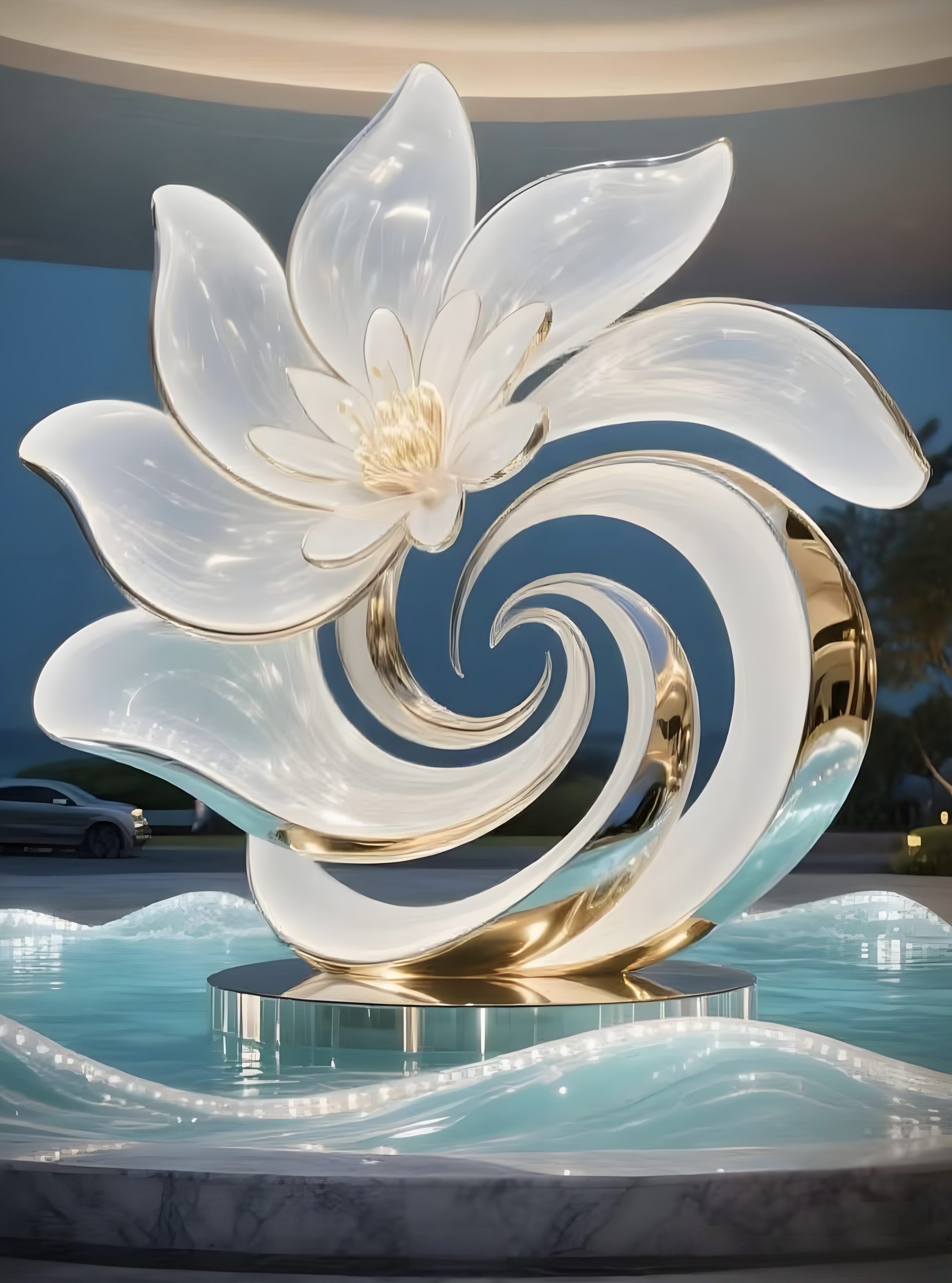 Acrylic Landscape Sculpture