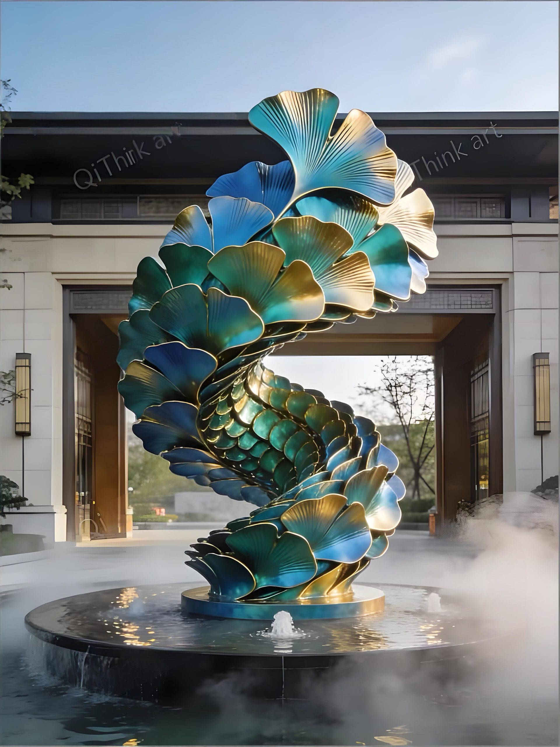 Fiberglass landscape sculpture