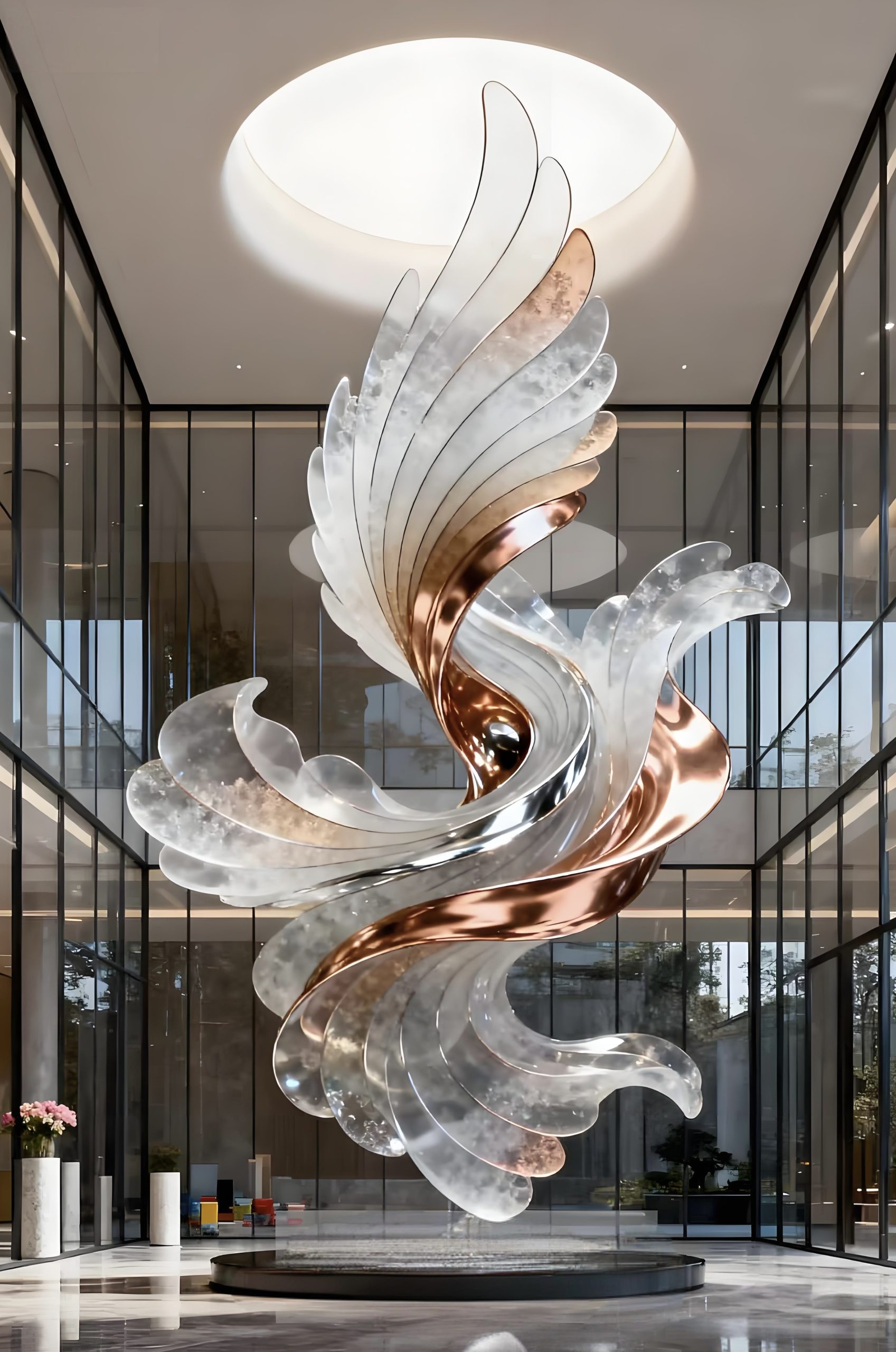 Acrylic Landscape Sculpture