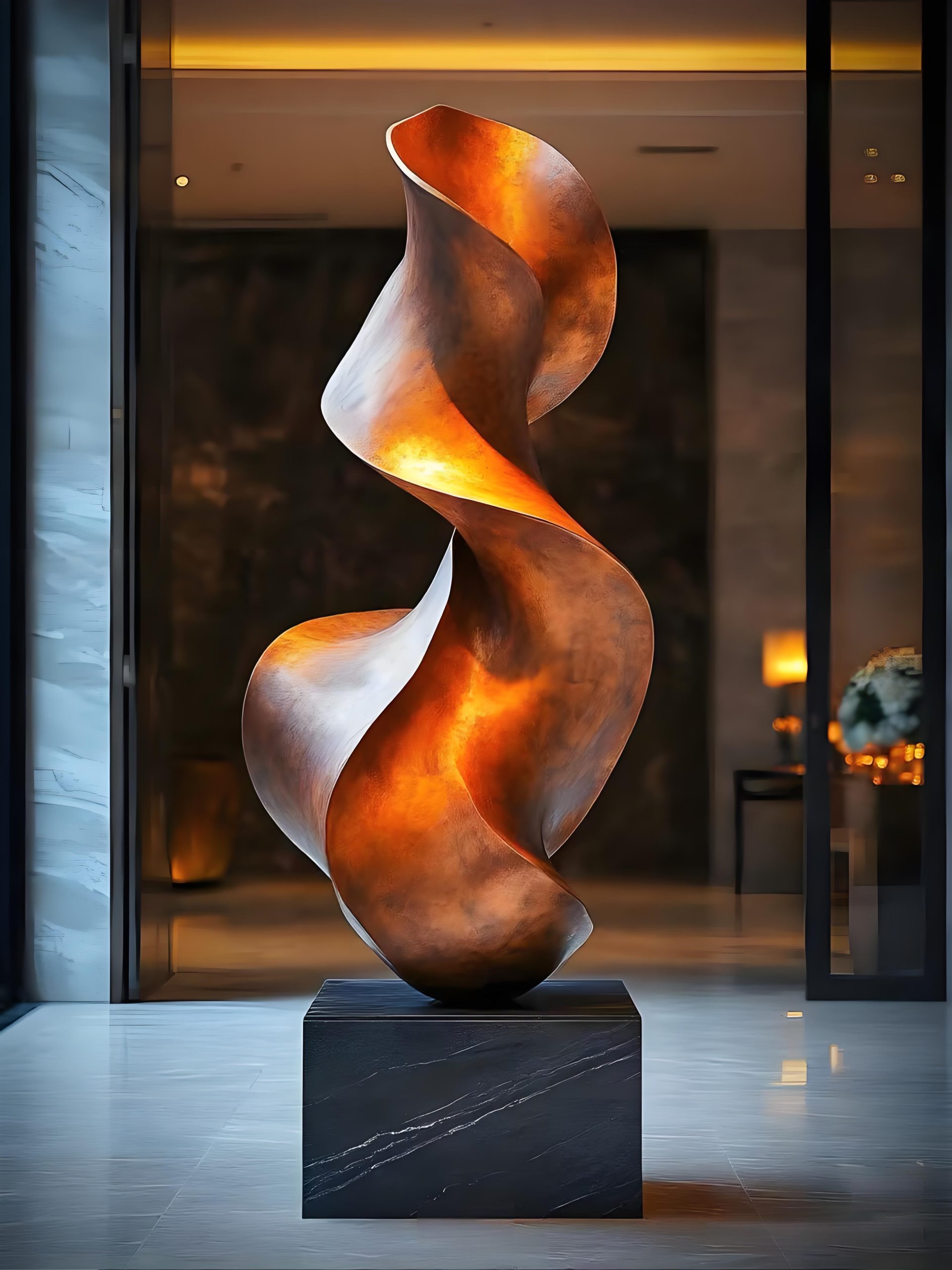 Hotel landscape sculpture