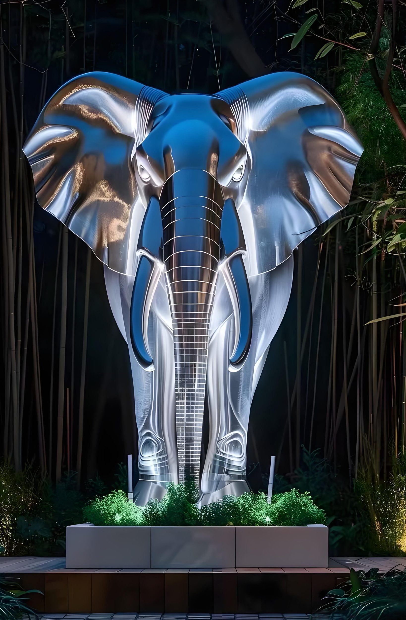 Stainless steel sculpture