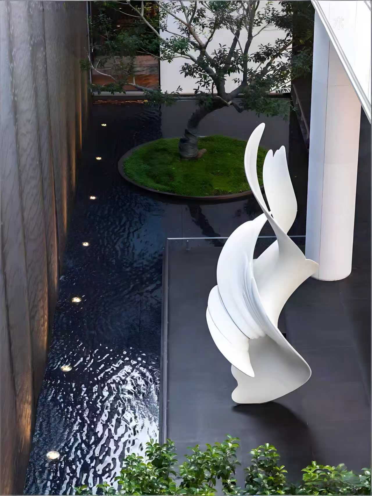 Marble landscape sculpture