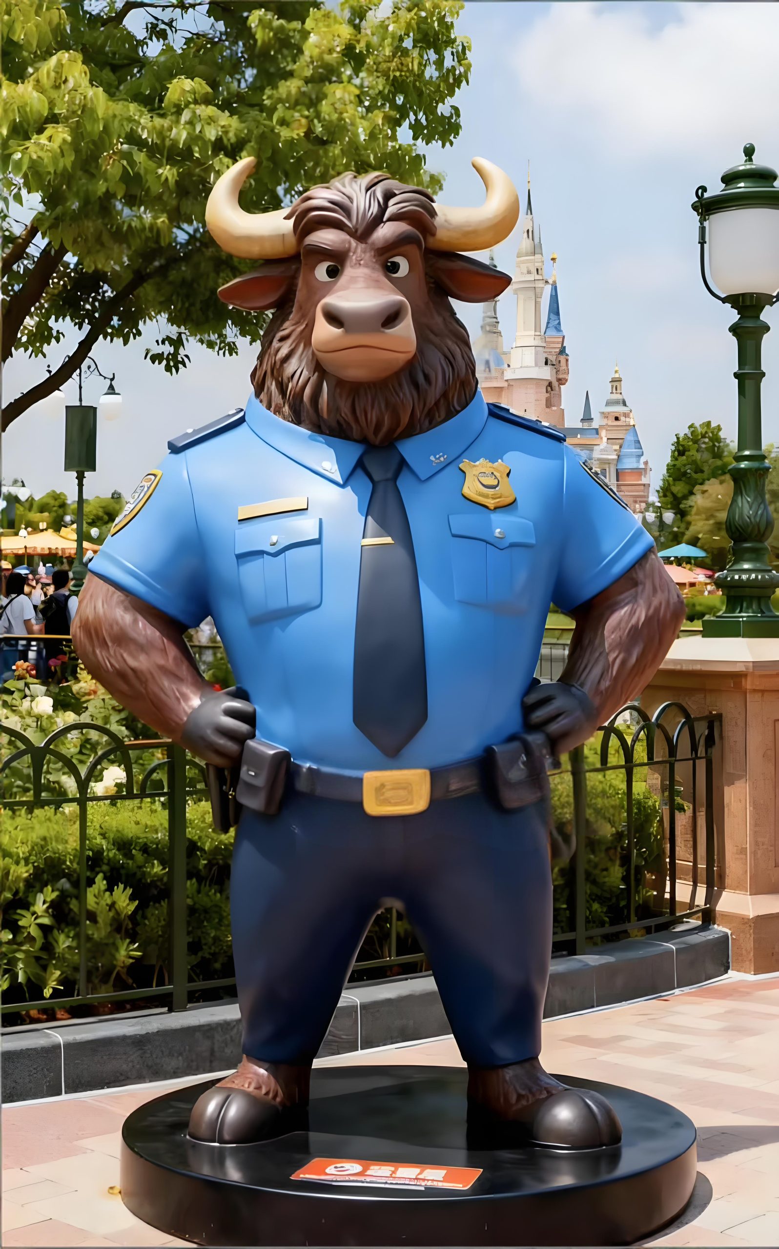 Fiberglass cartoon sculpture