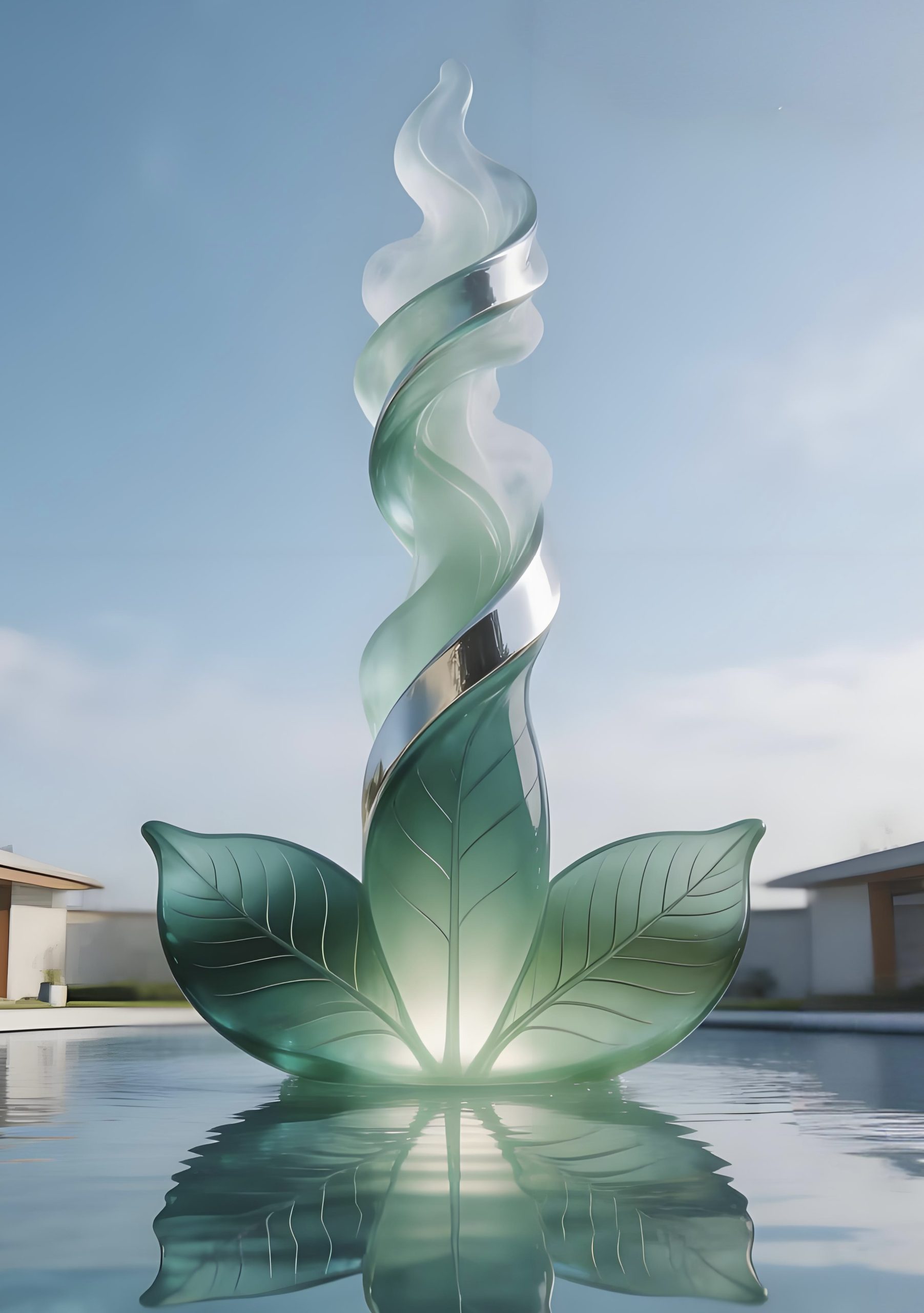 Acrylic Landscape Sculpture