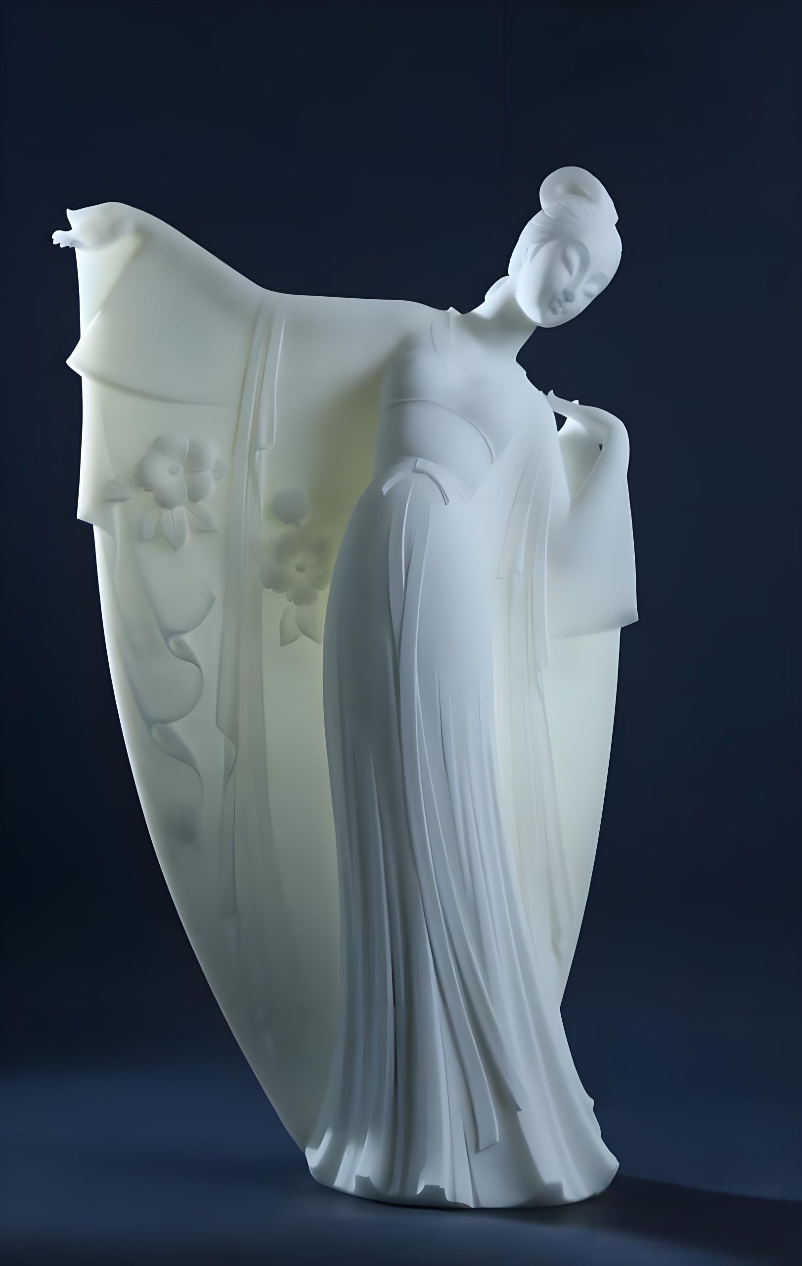 Chinese-style Court Ladies Sculpture