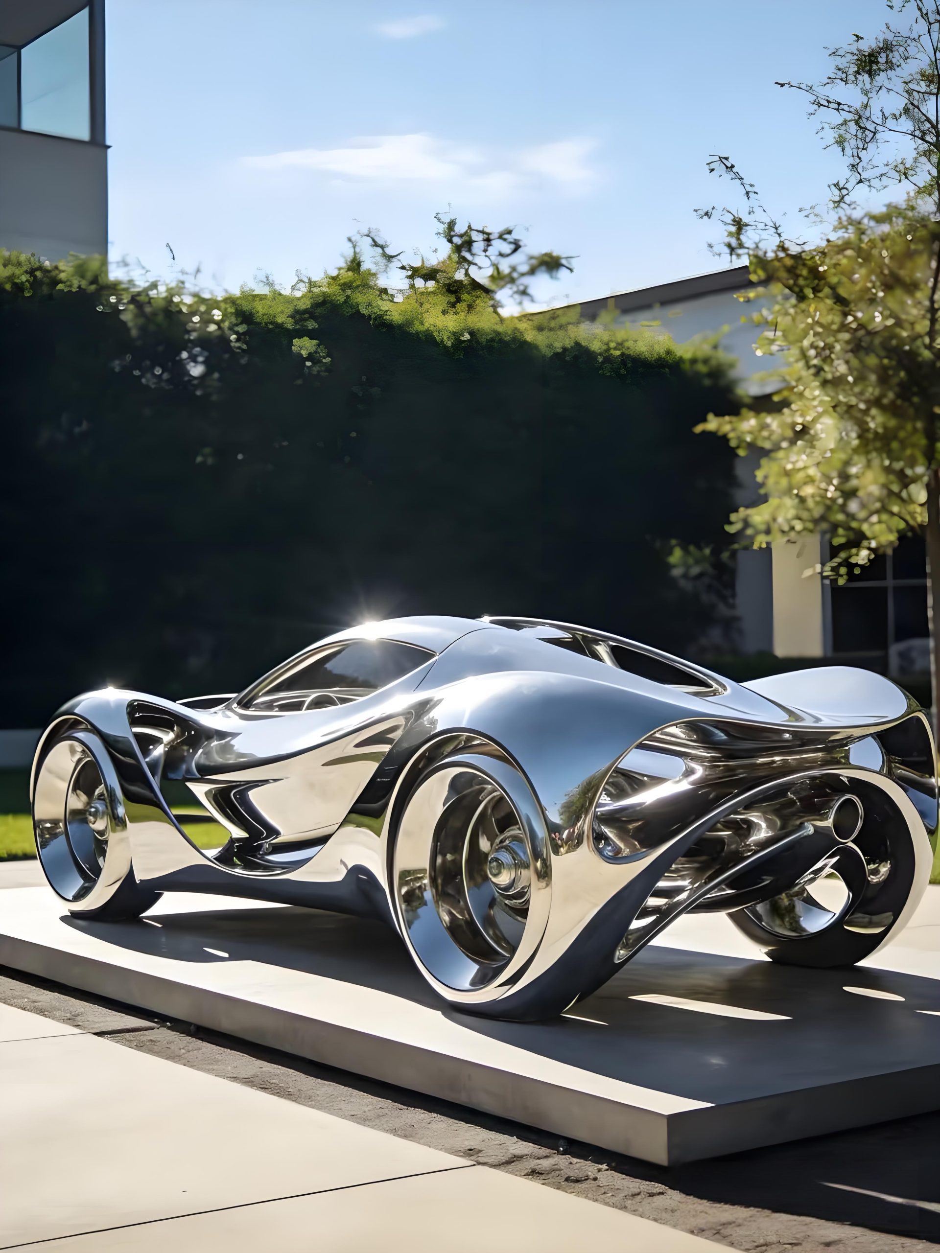 Stainless Steel Landscape Sculpture