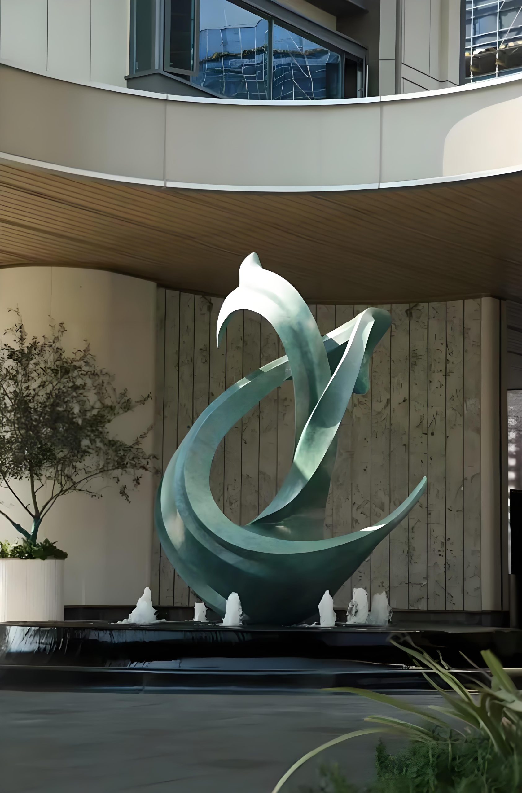 High-end apartment landscape