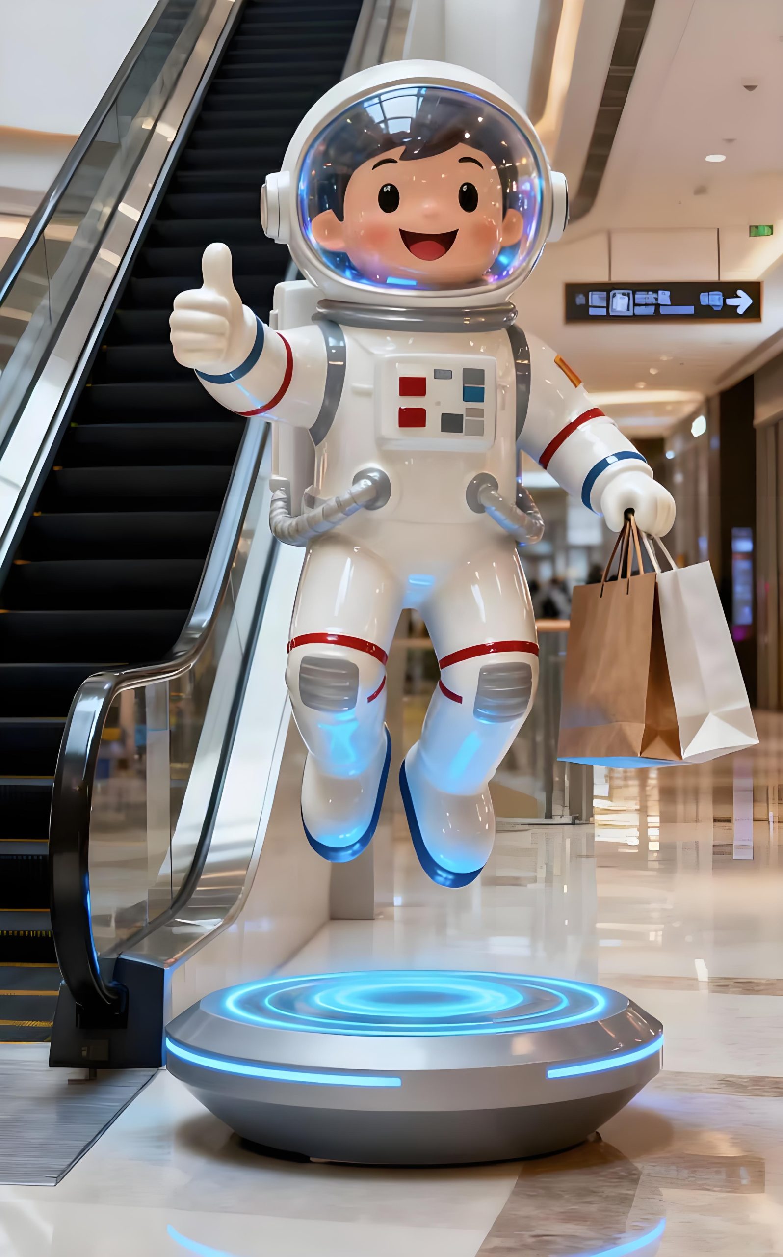 Shopping Mall Cartoon Sculpture