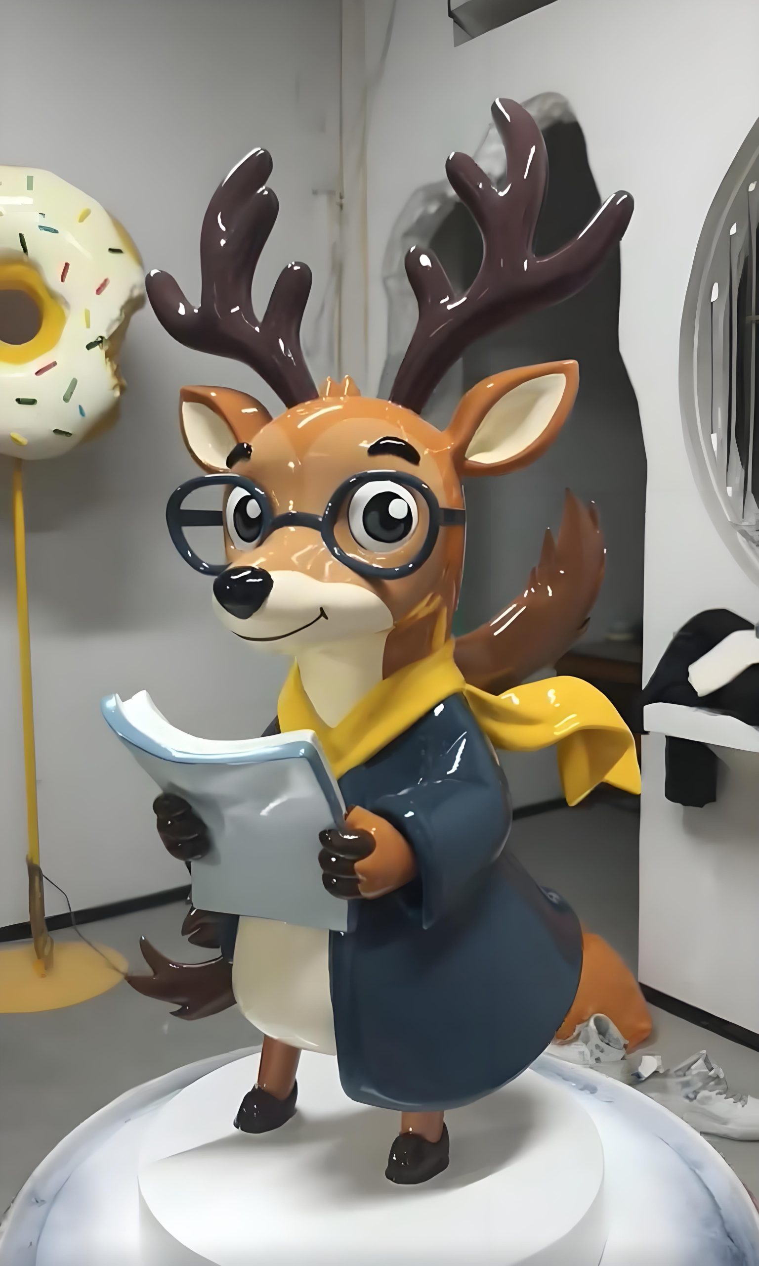 Fiberglass cartoon sculpture