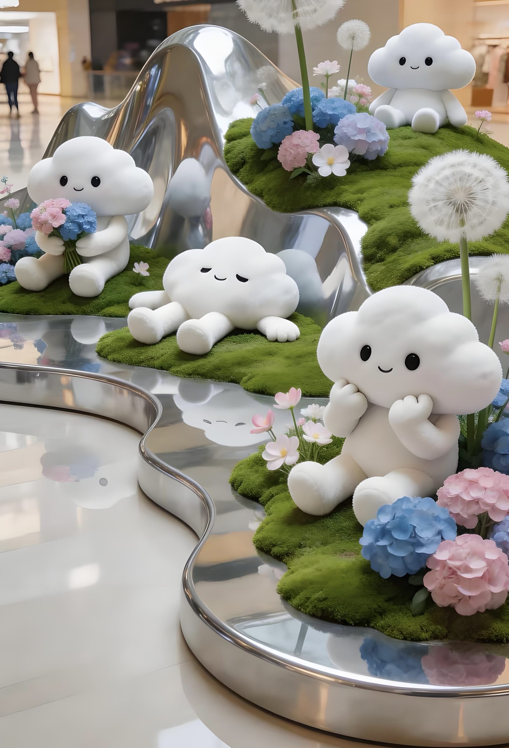 Fiberglass cartoon sculpture