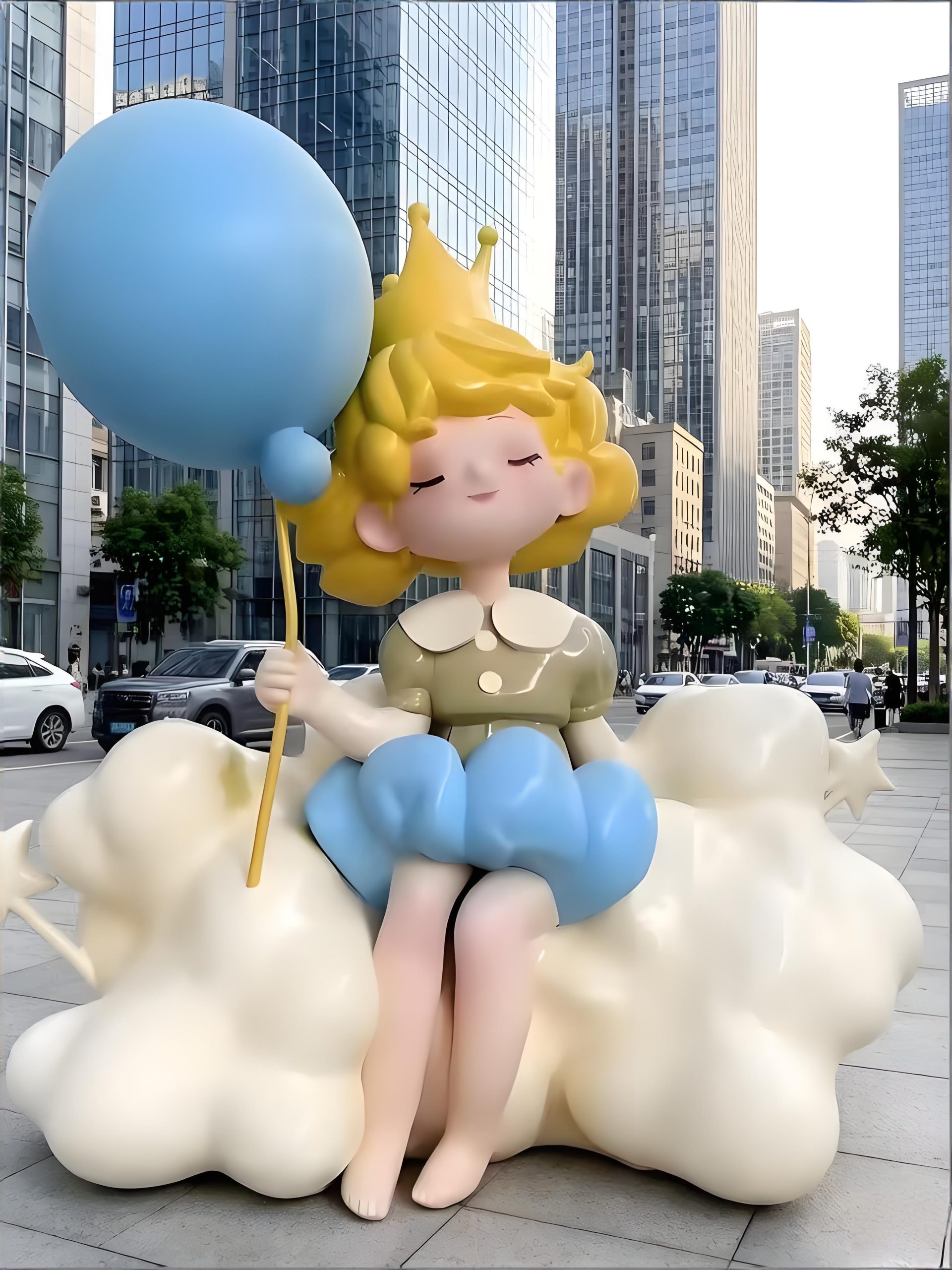 Fiberglass cartoon sculpture