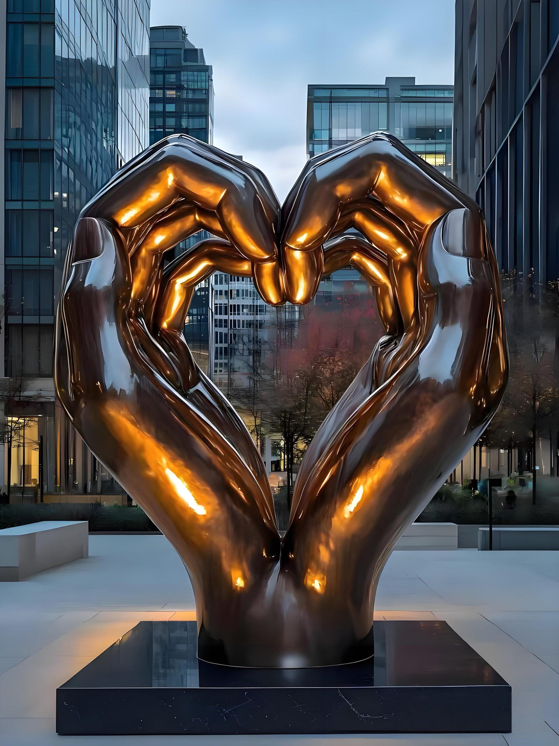 High-end apartment landscape