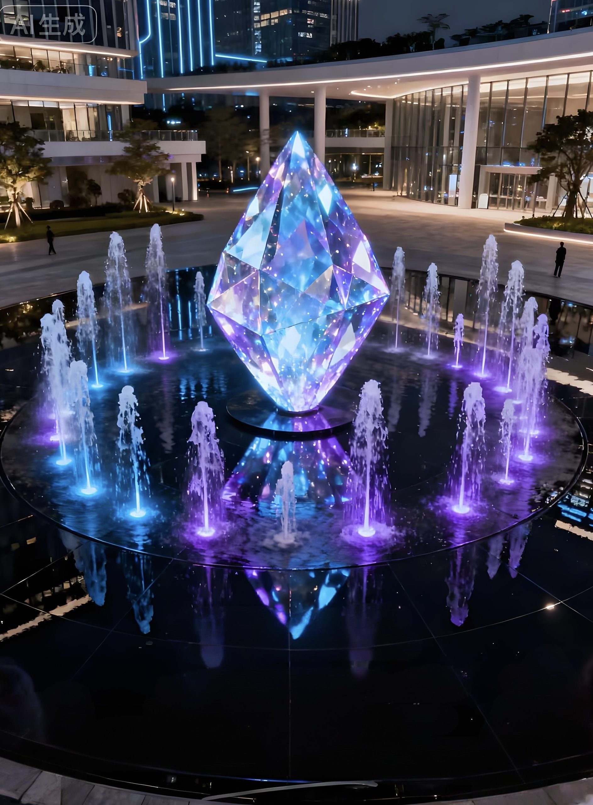 Acrylic Landscape Sculpture