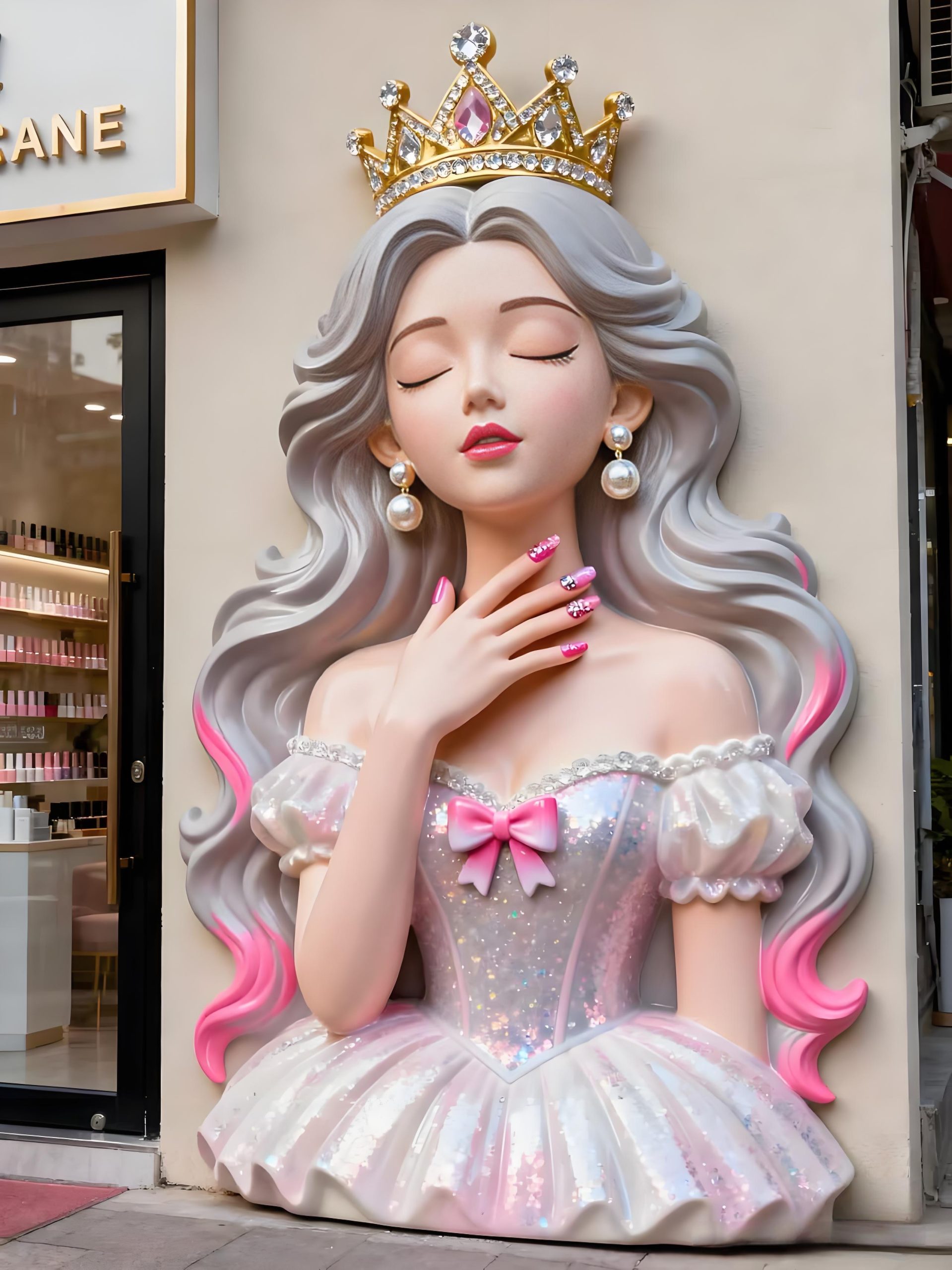 Fiberglass cartoon sculpture