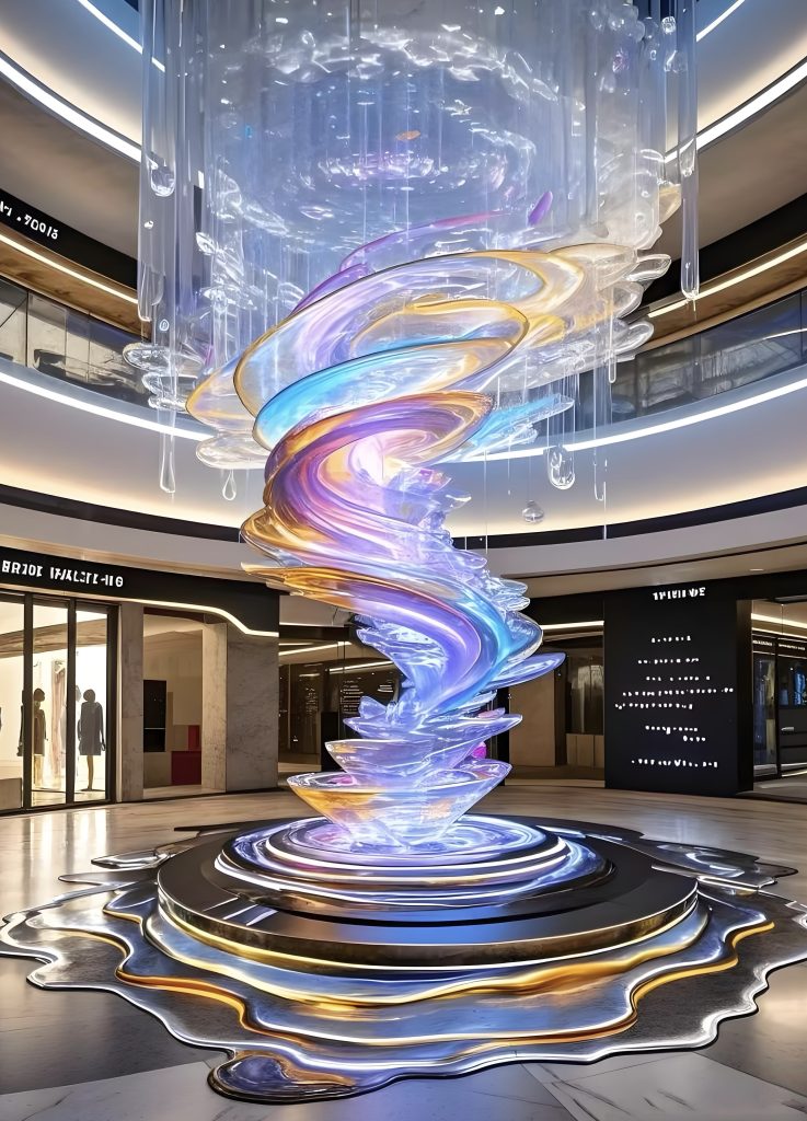 Acrylic Landscape Sculpture