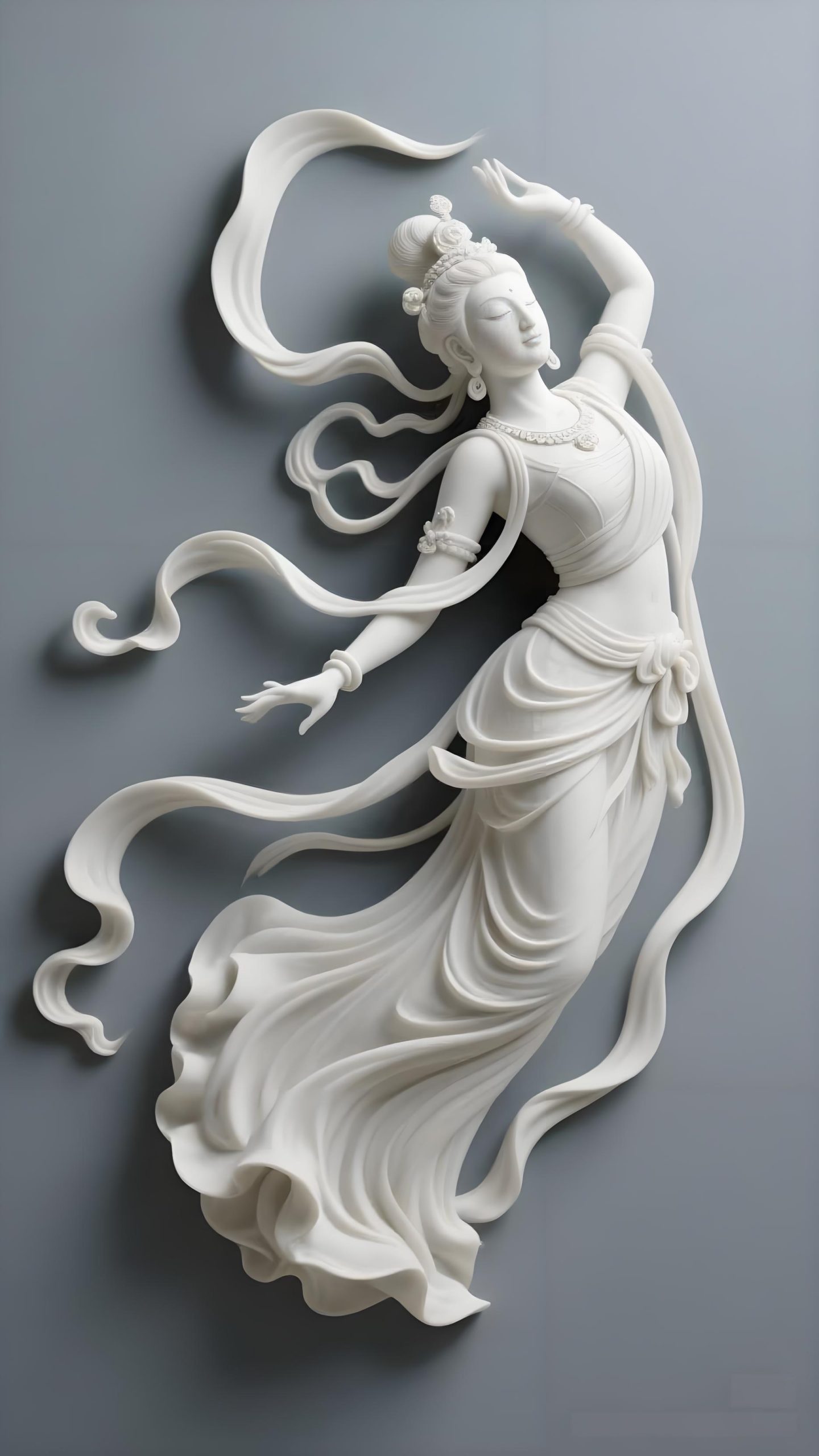 Chinese-style Court Ladies Relief