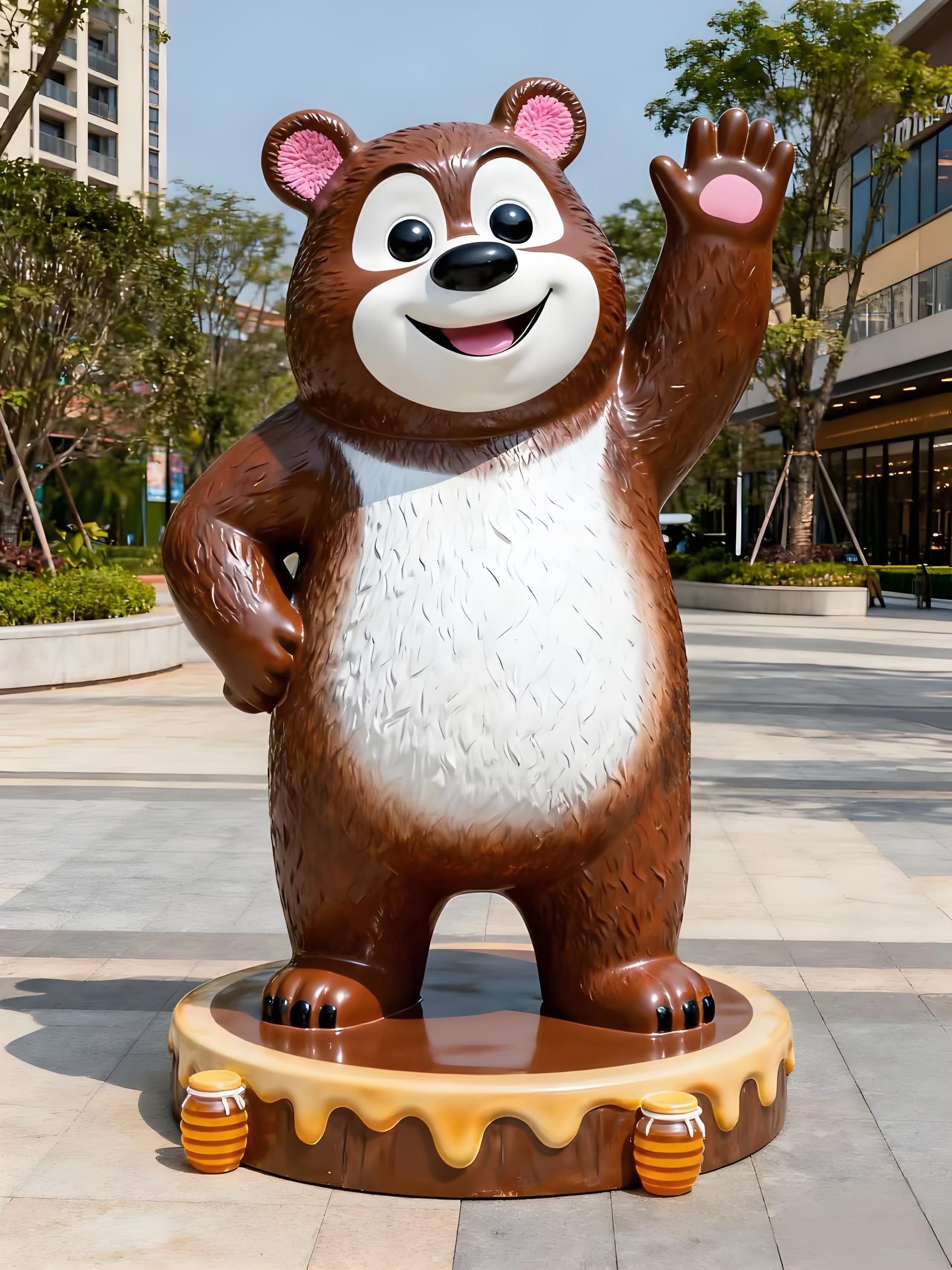 Fiberglass cartoon sculpture