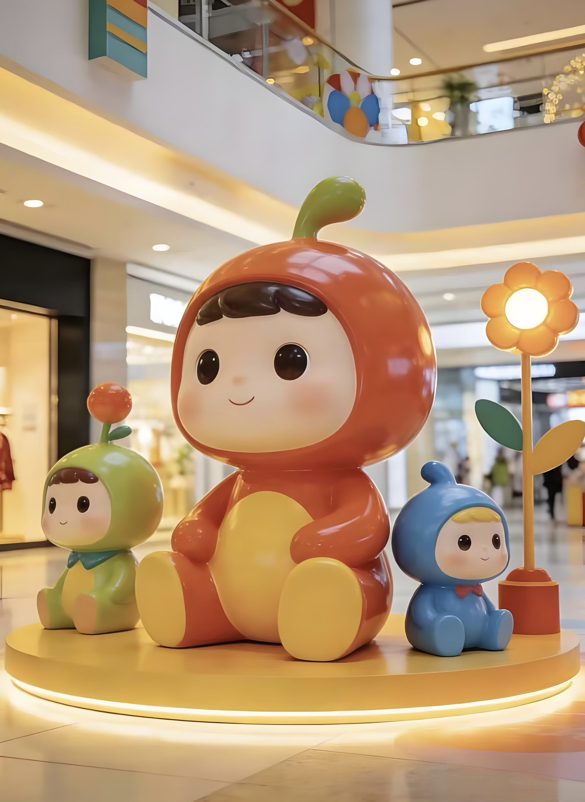 Fiberglass cartoon sculpture