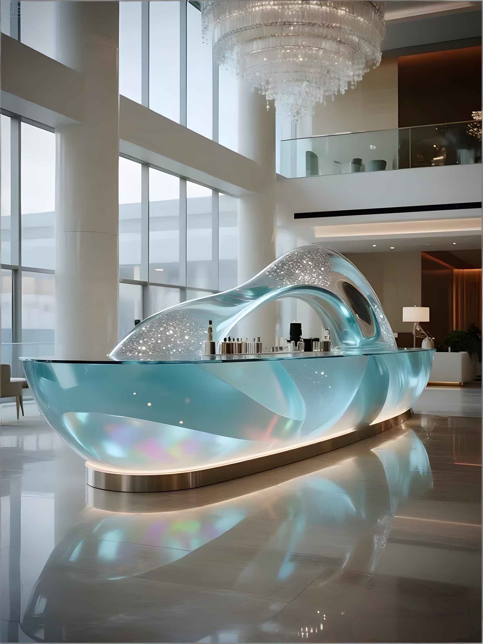 Acrylic Landscape Sculpture