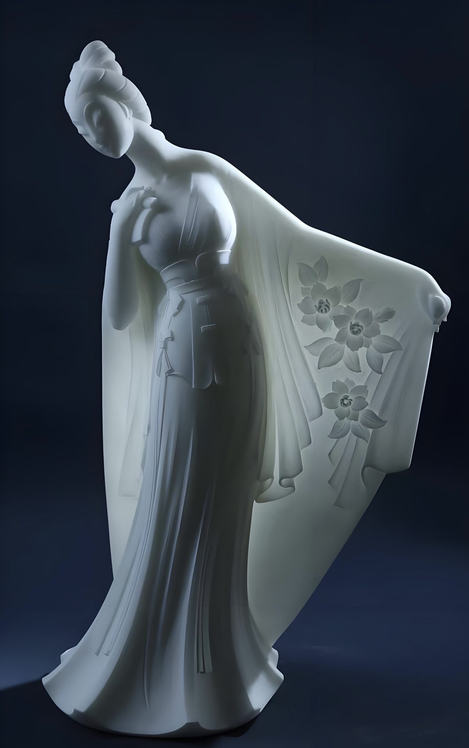 Chinese-style Court Ladies Sculpture