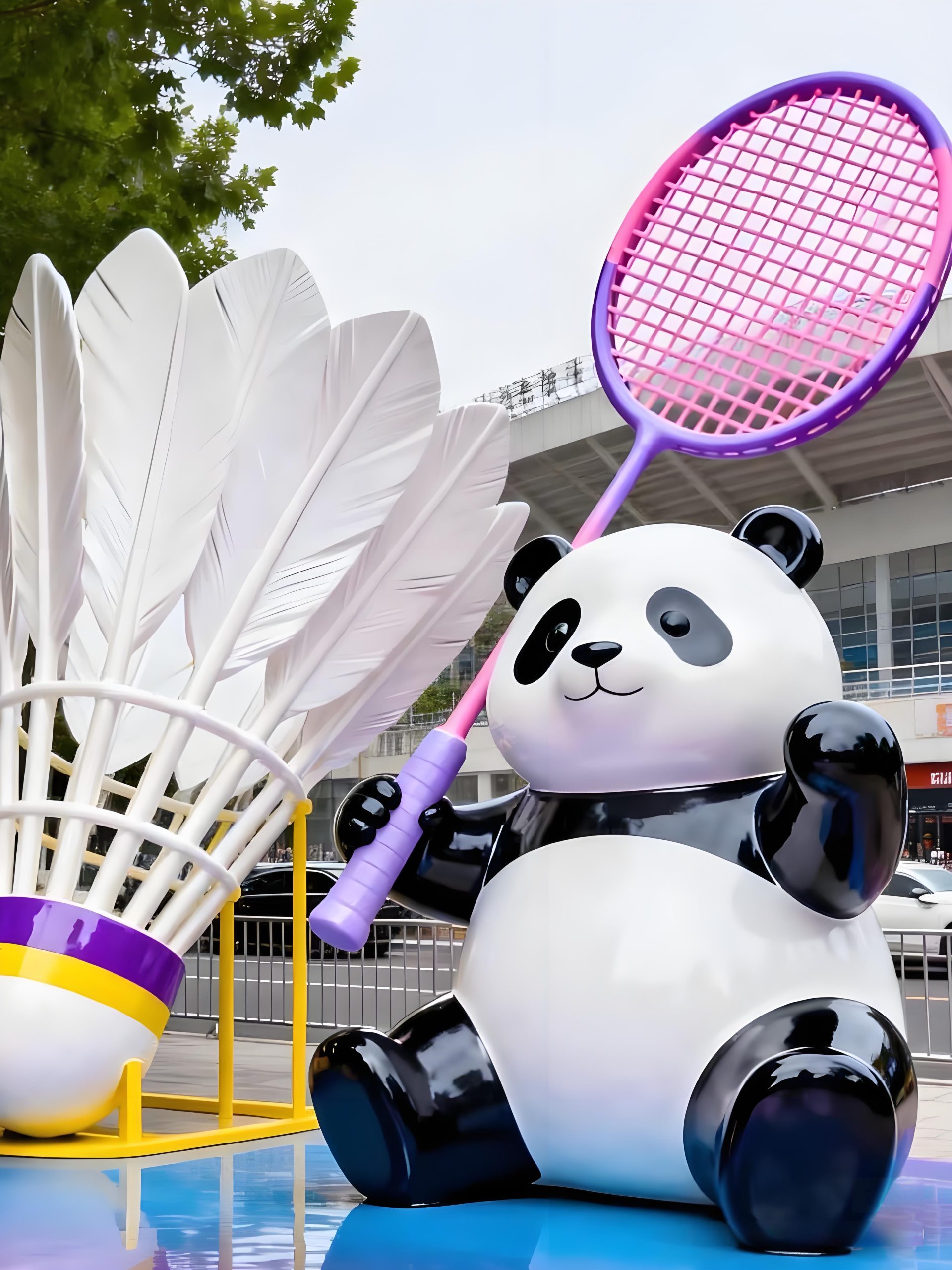 Stainless steel cartoon sculpture