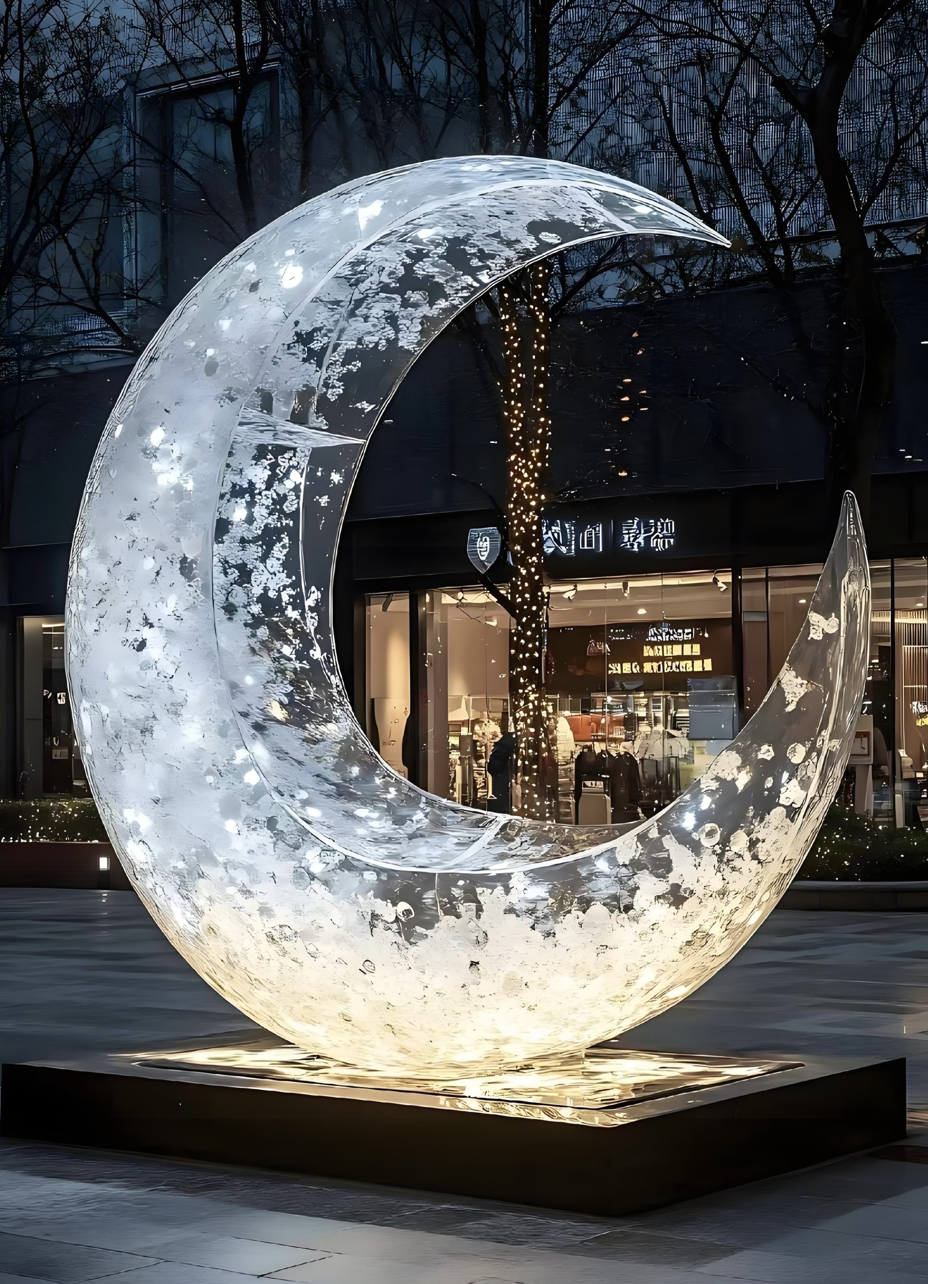 Acrylic Landscape Sculpture